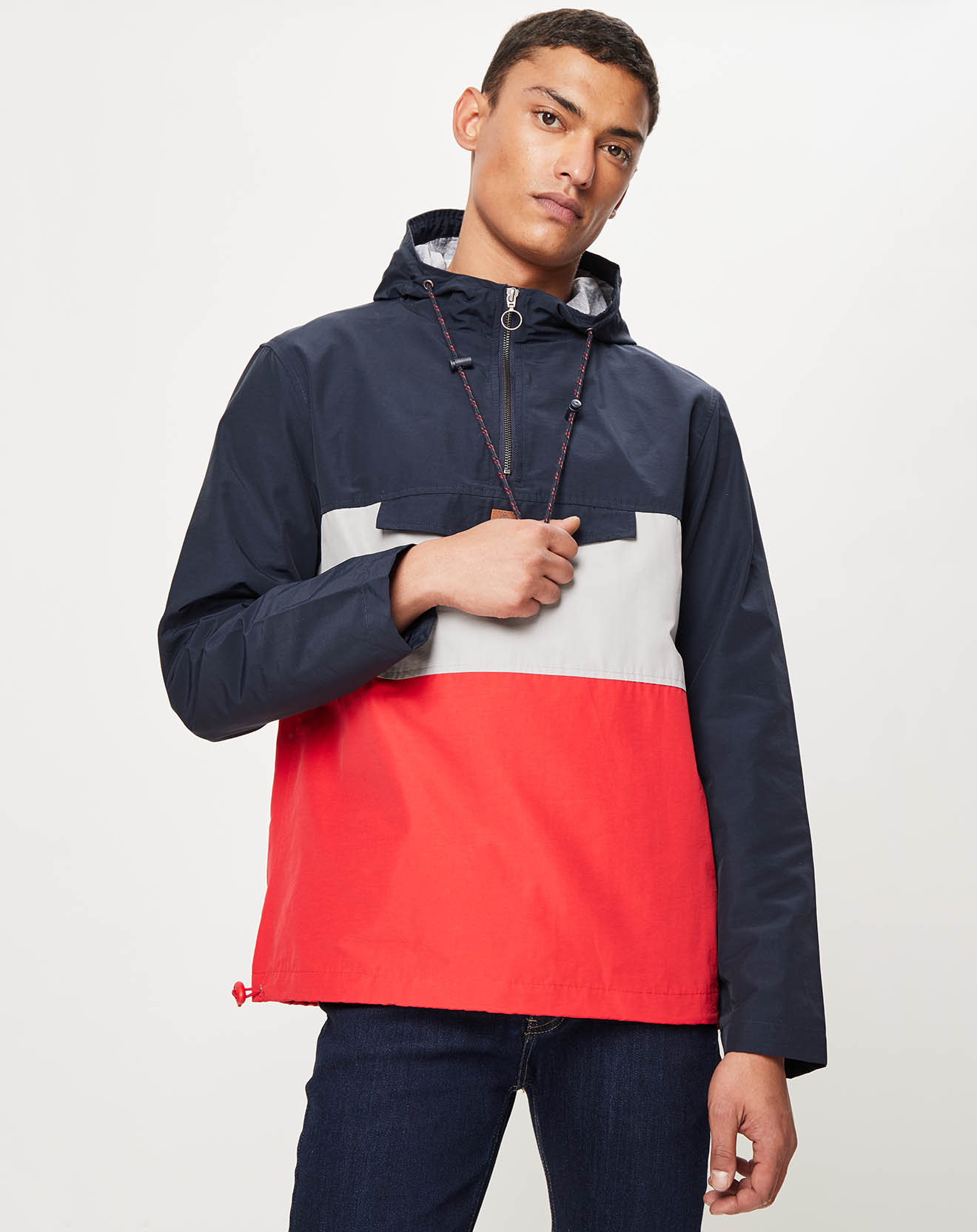 Blouson Jumper Dourdan bleu marine/blanc/rouge