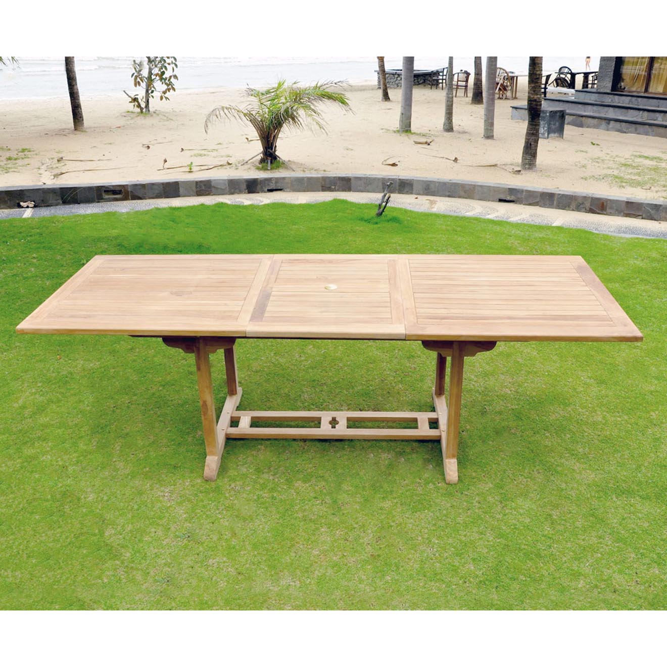 Kocoon Paris - Table Garang 10 personnes bois naturel - 180x90x75 cm