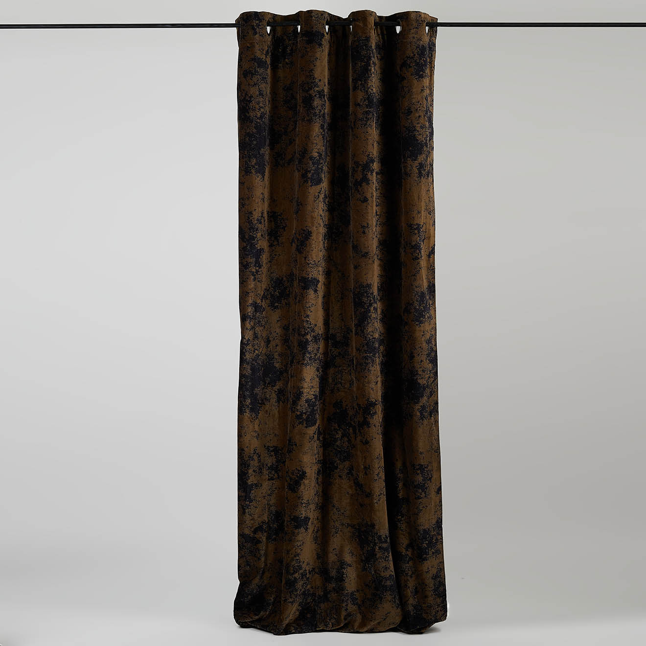 Rideau en Velours Noïda bronze - 135x300 cm