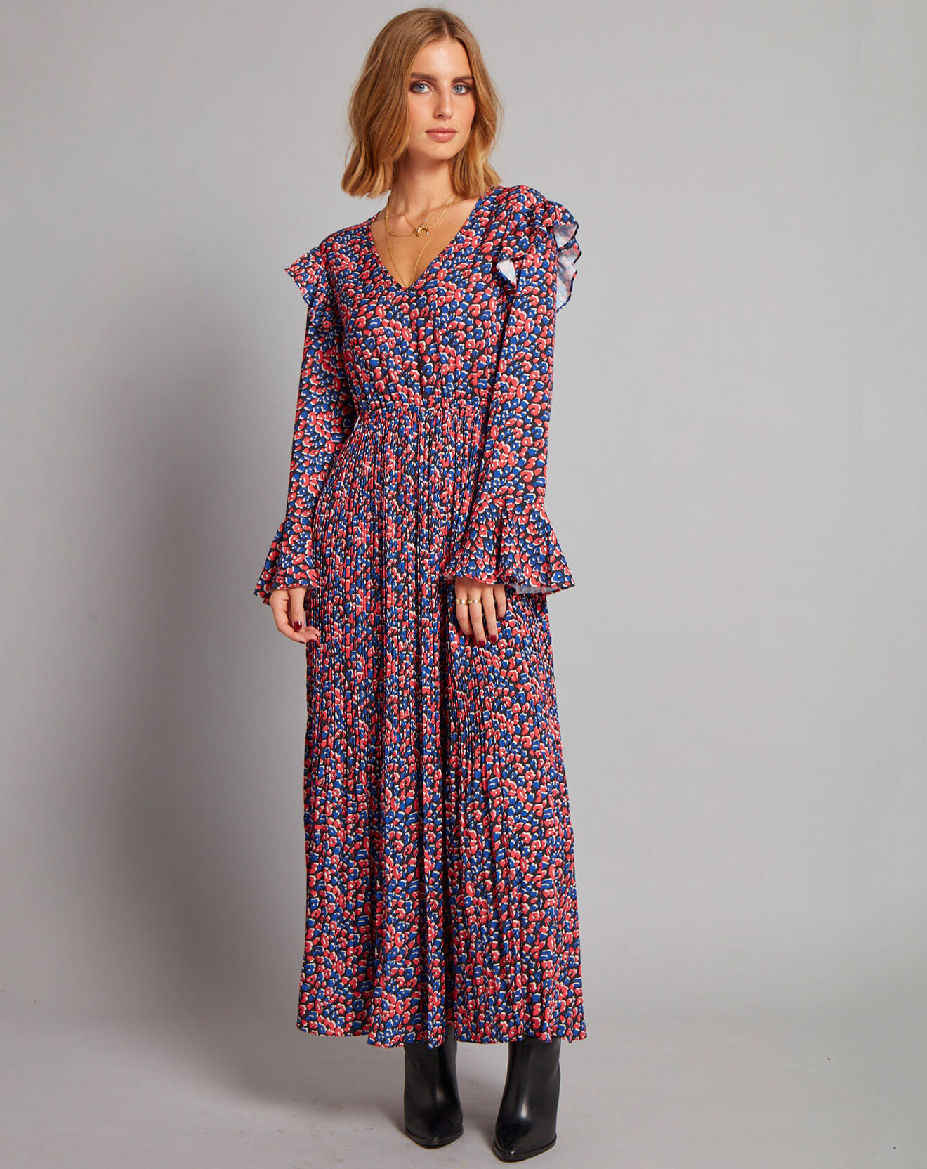 Robe Room bleu/rouge