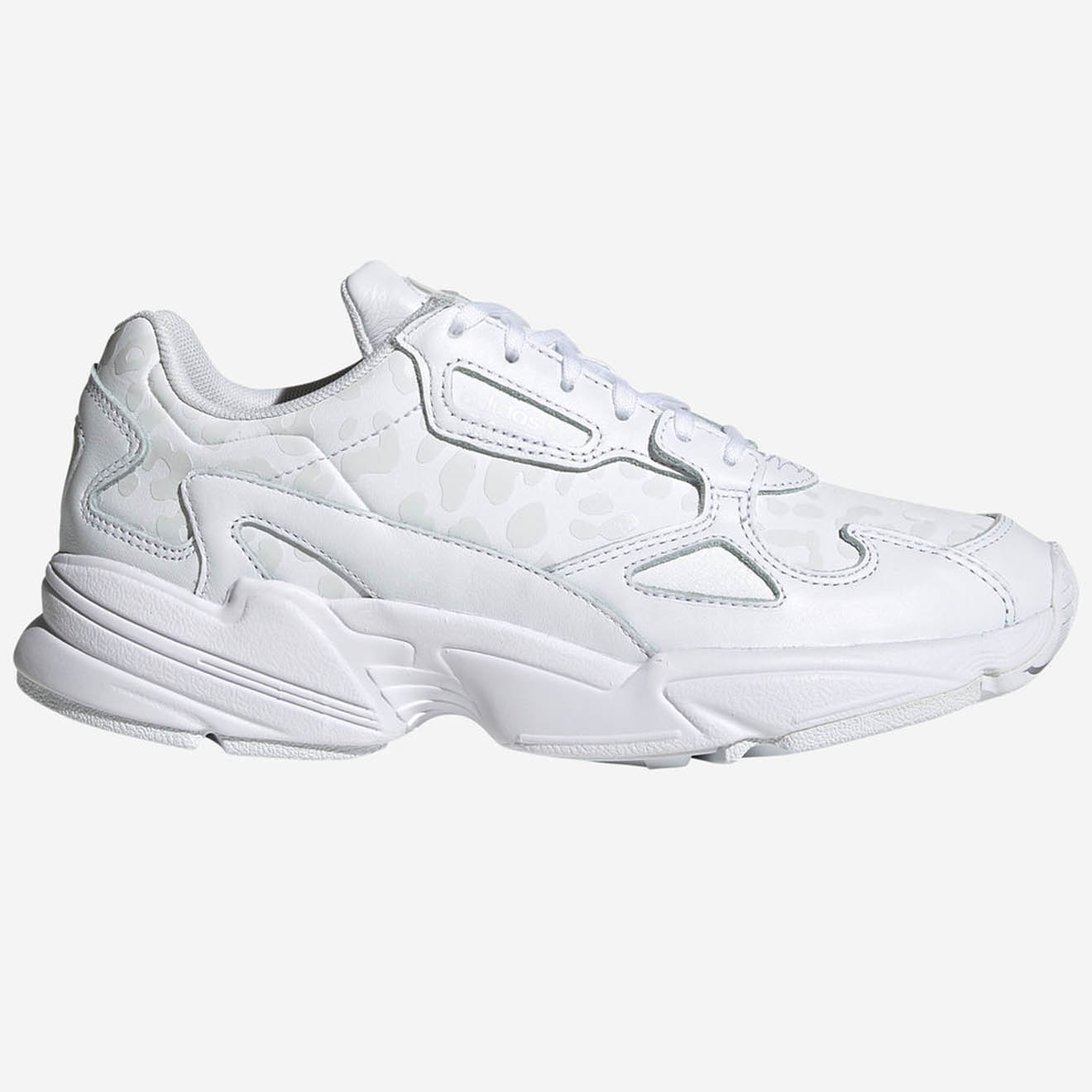 Adidas - Baskets en Cuir Falcon blanches