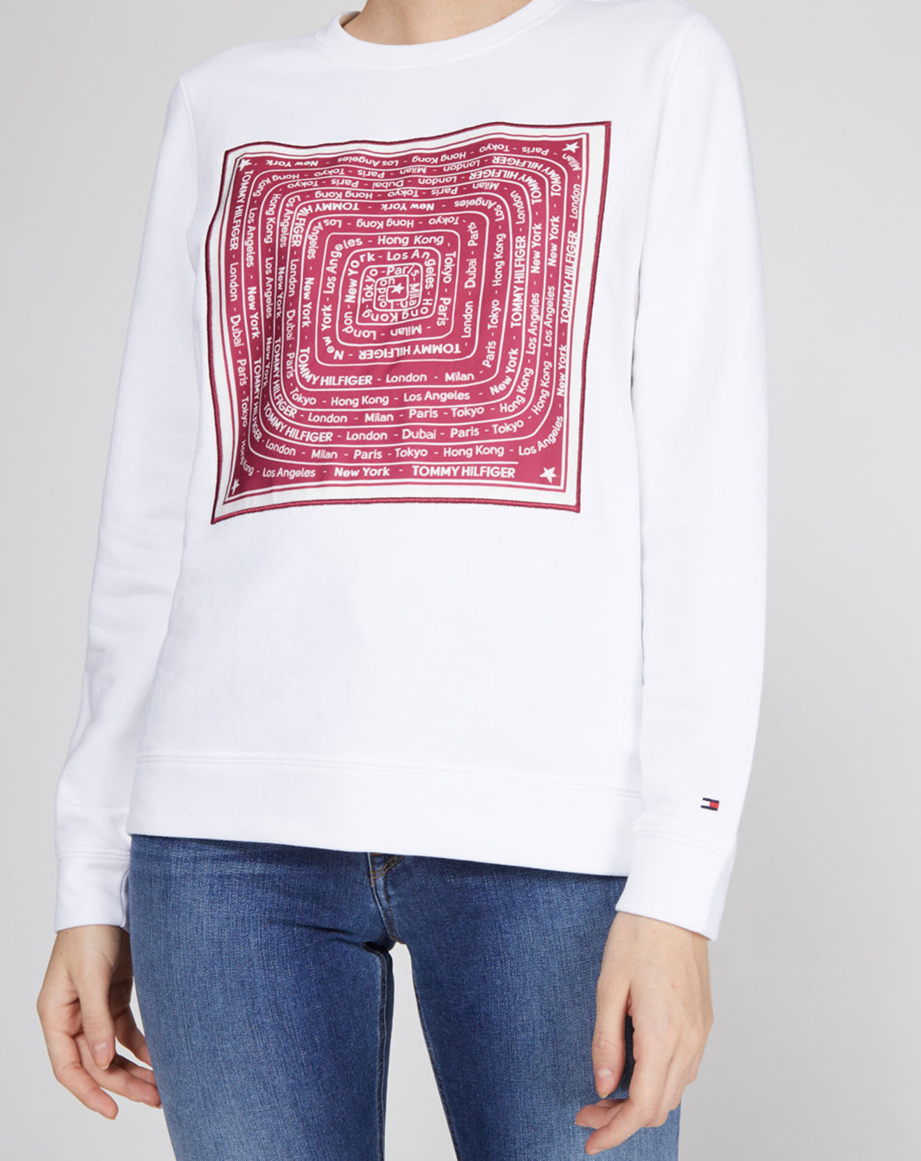 Sweat Logo Villes blanc