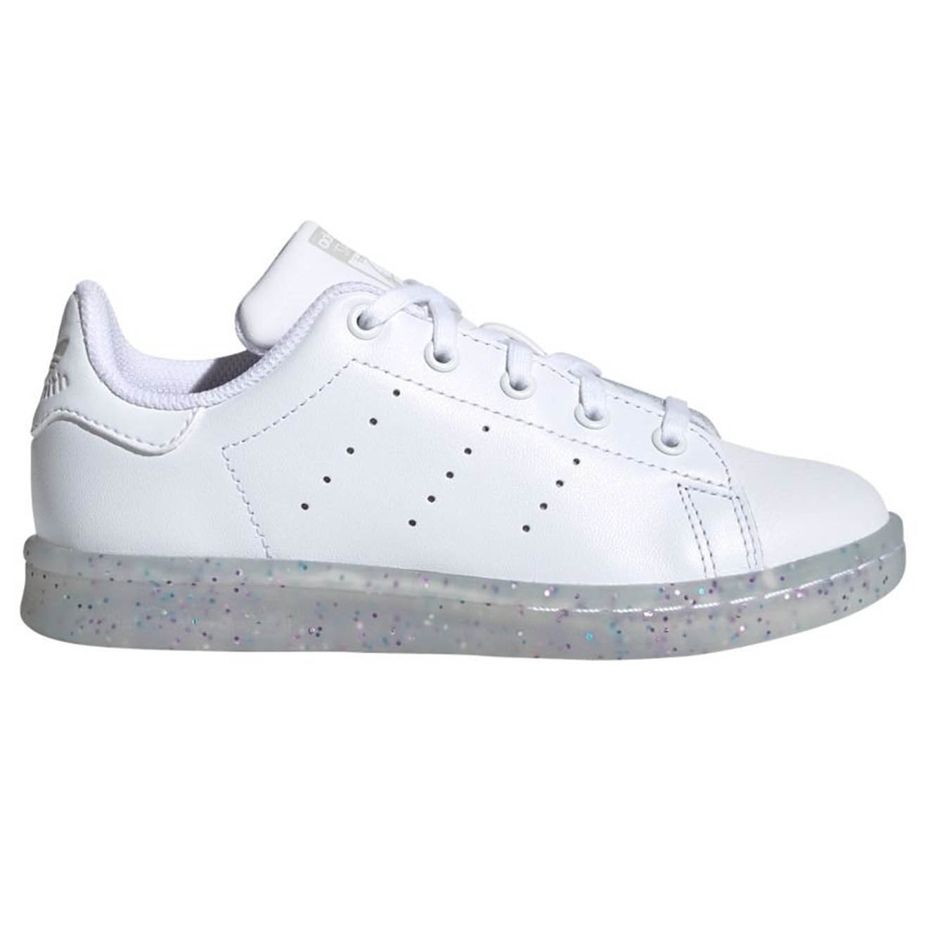 Adidas - Baskets en Cuir Stan Smith Paillettes blanches