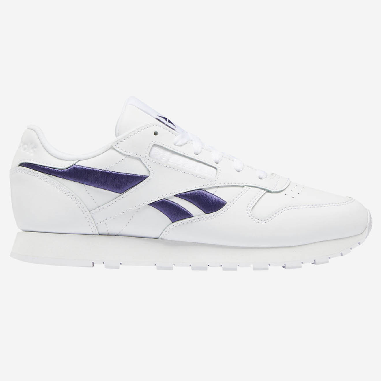 Reebok - Baskets en Cuir Cl Lthr Bicolore blanc/bleu