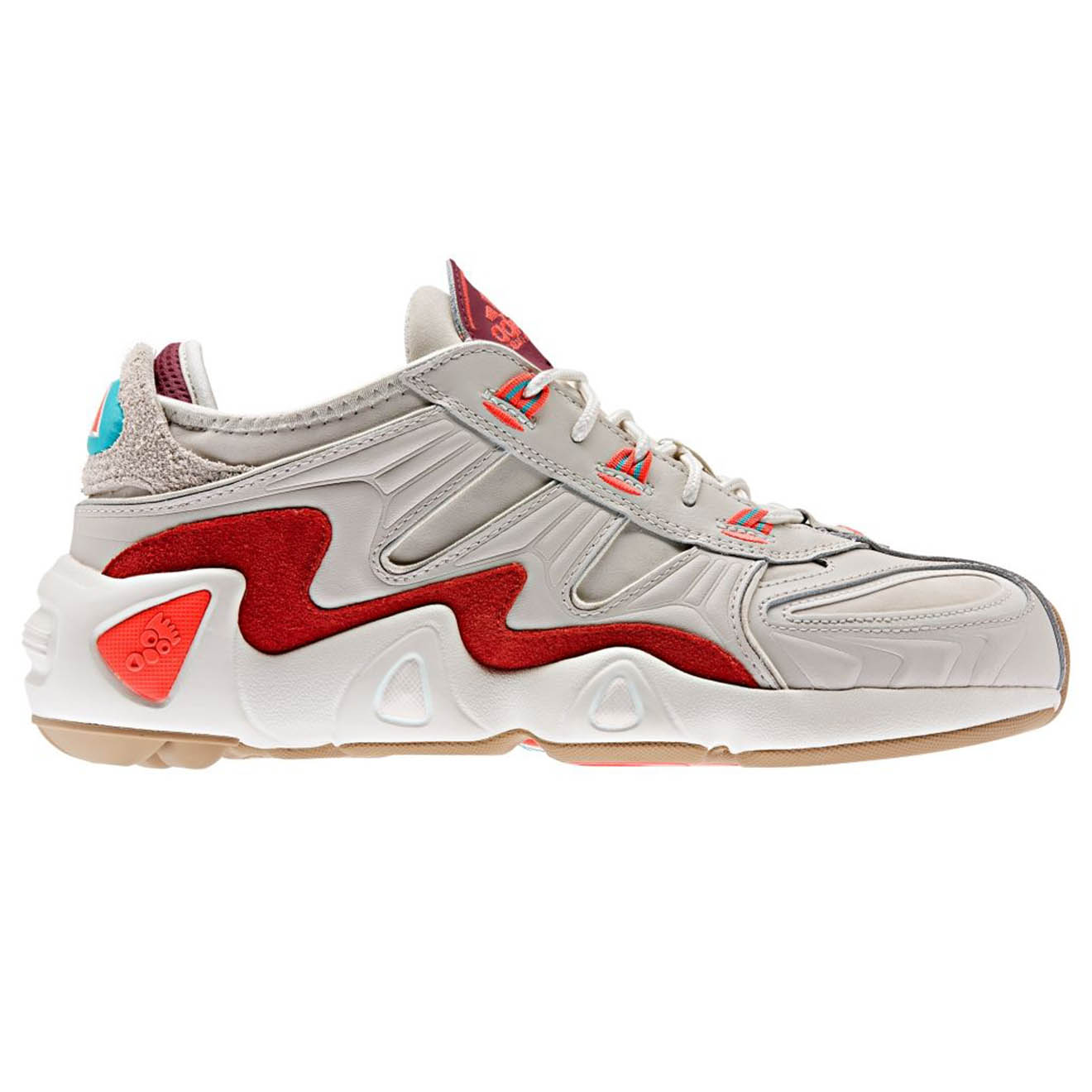 Adidas - Baskets en Cuir & Mesh Fyw S-97 blanc/rouge