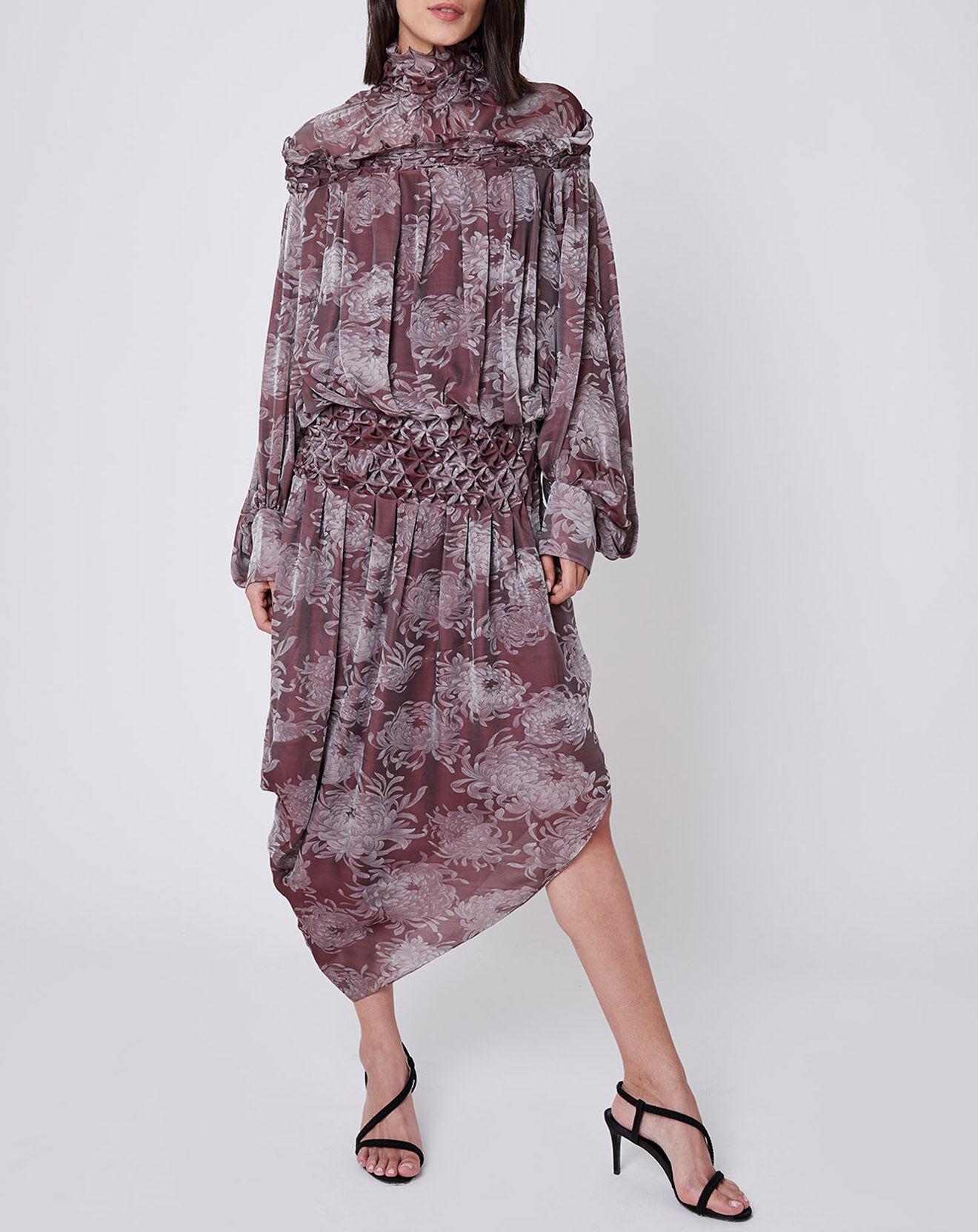 Robe en Soie violette