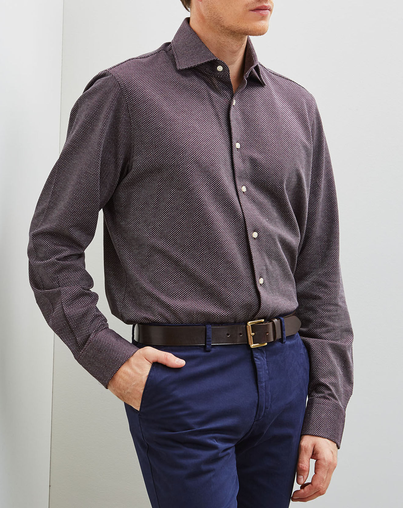 Chemise fantaisies bordeaux