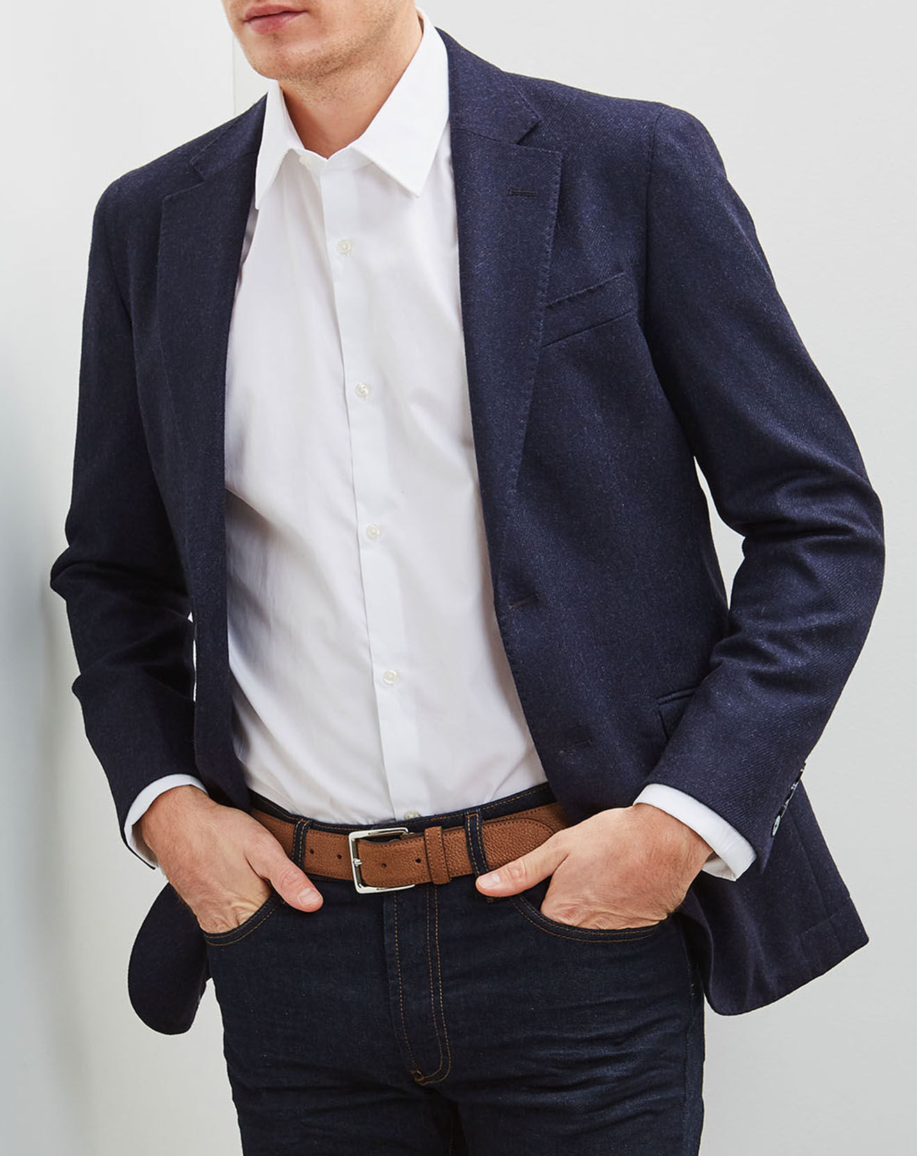 Veste en Sergé de Laine marine