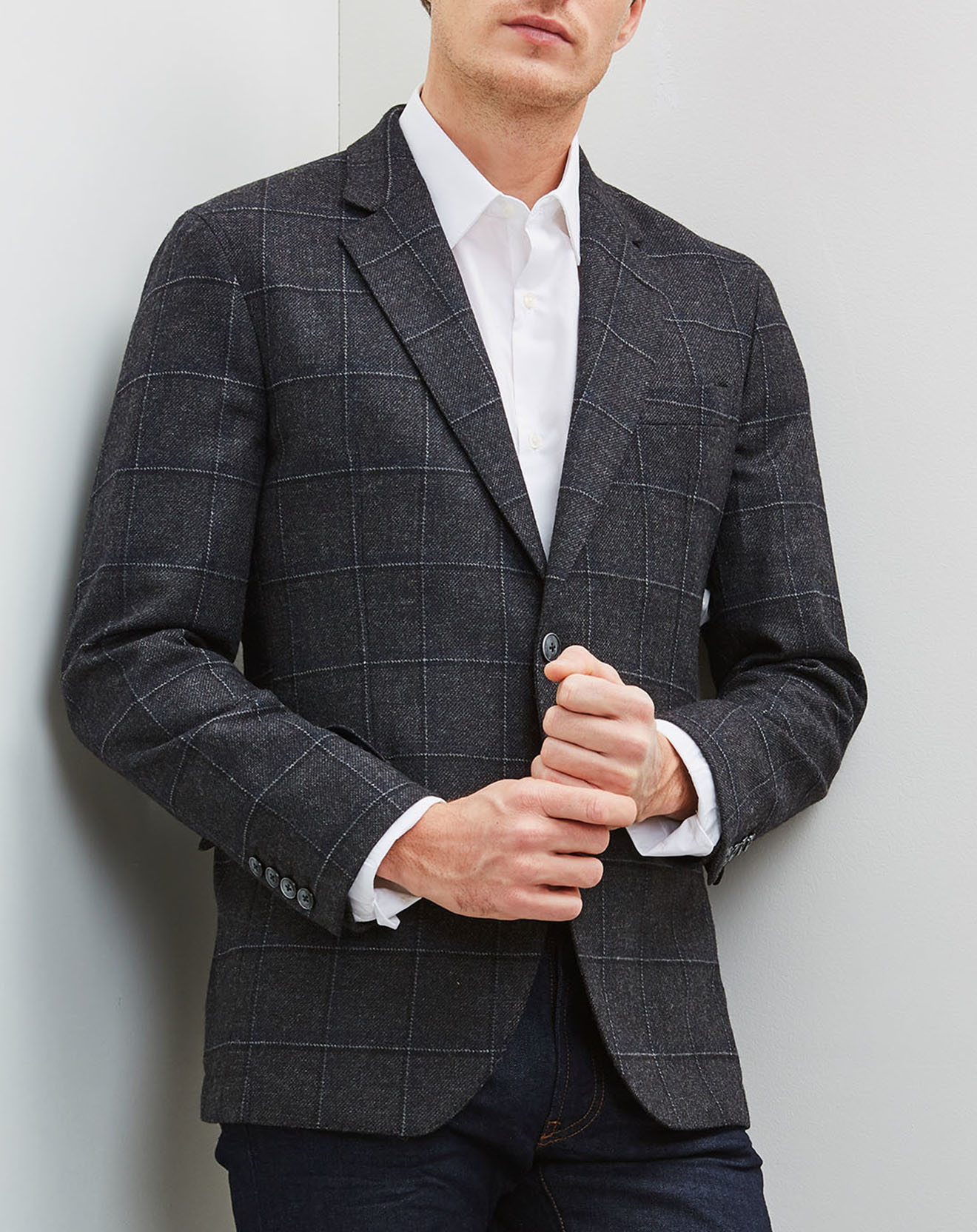 Veste 100% Laine anthracite