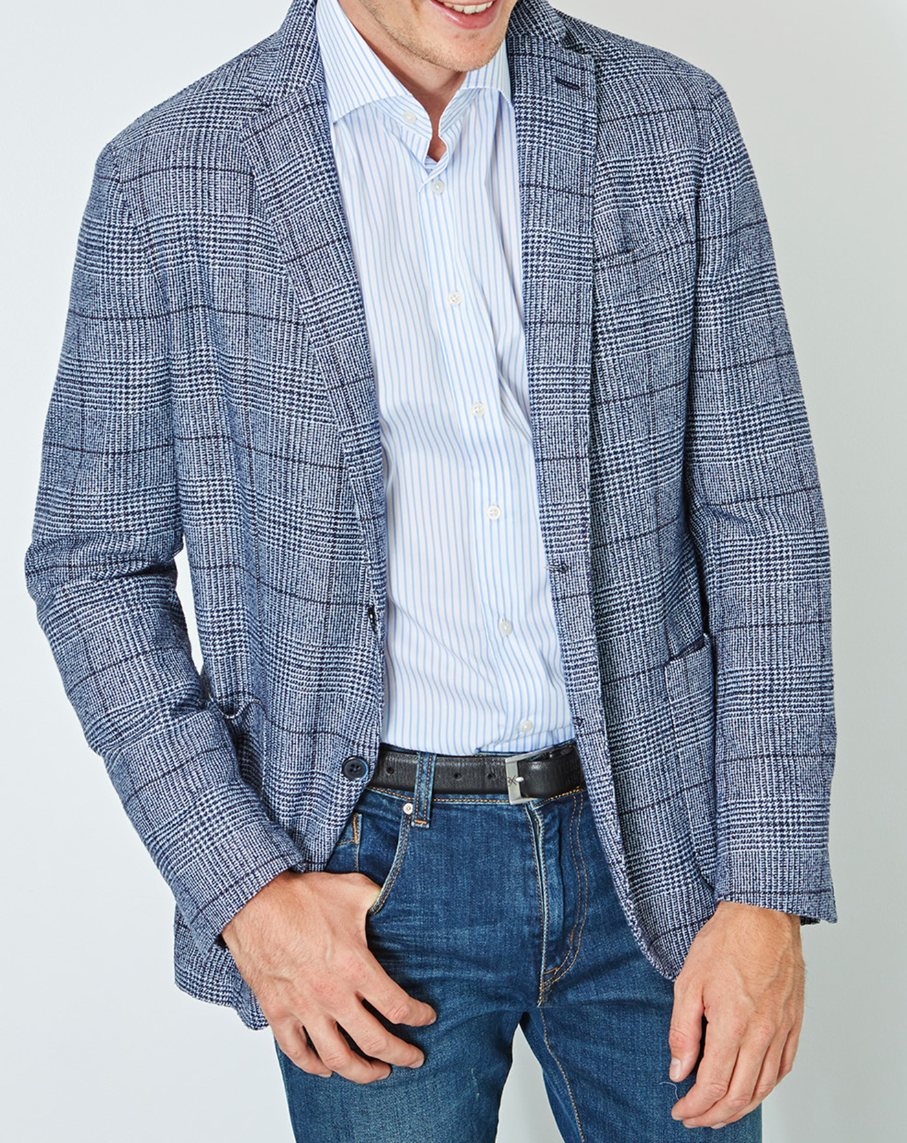 Veste Pow Mayfair bleu/blanc