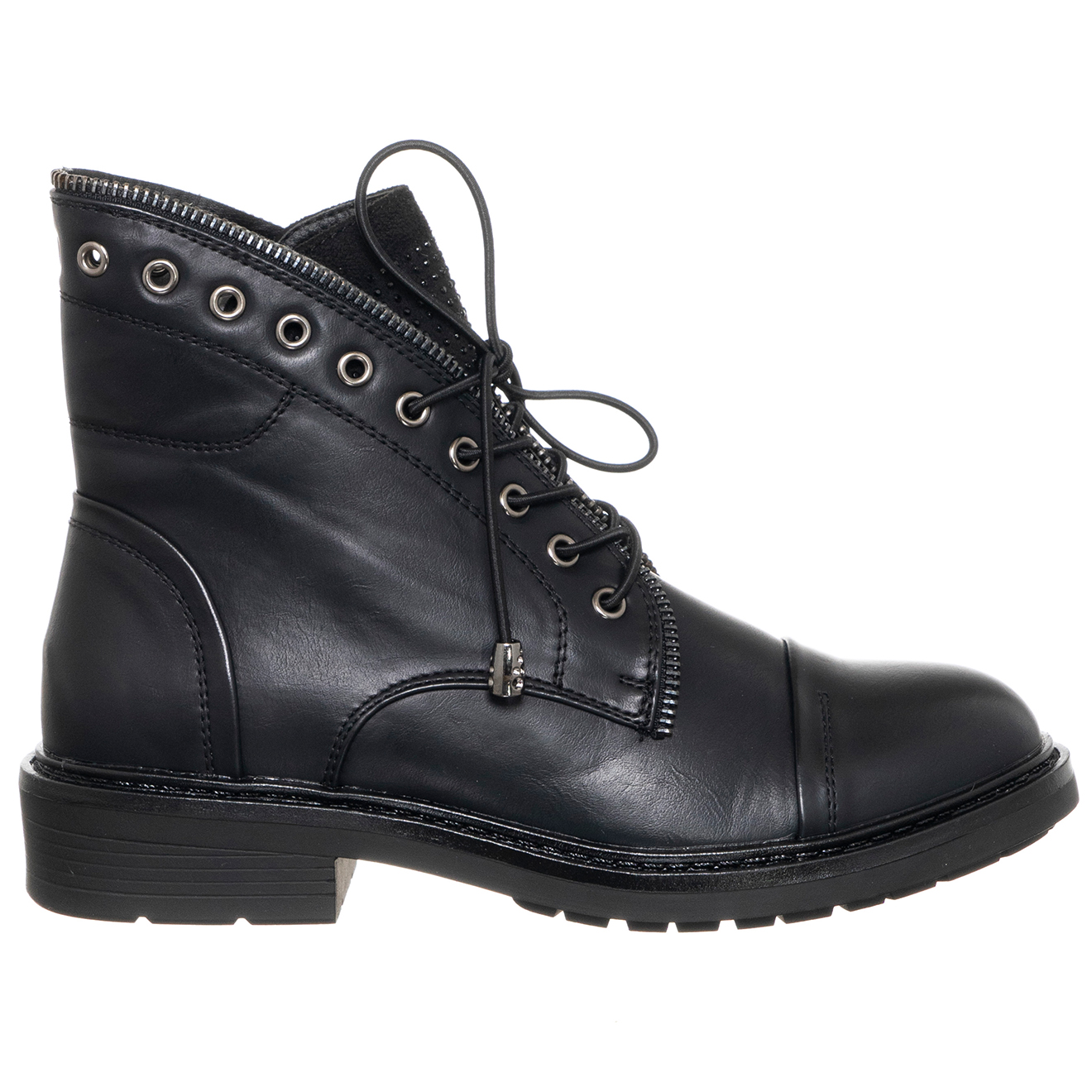 Boots en Cuir Ciel noires