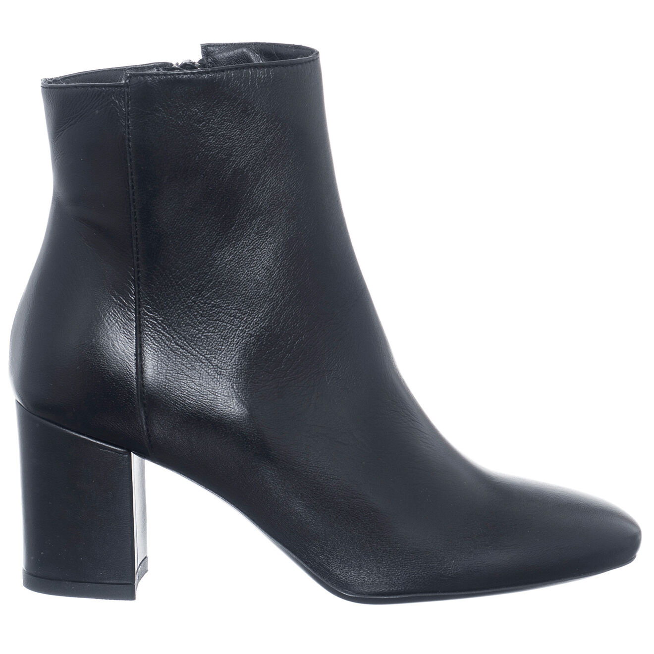 Bottines en Cuir Rosa noires - Talon 7 cm