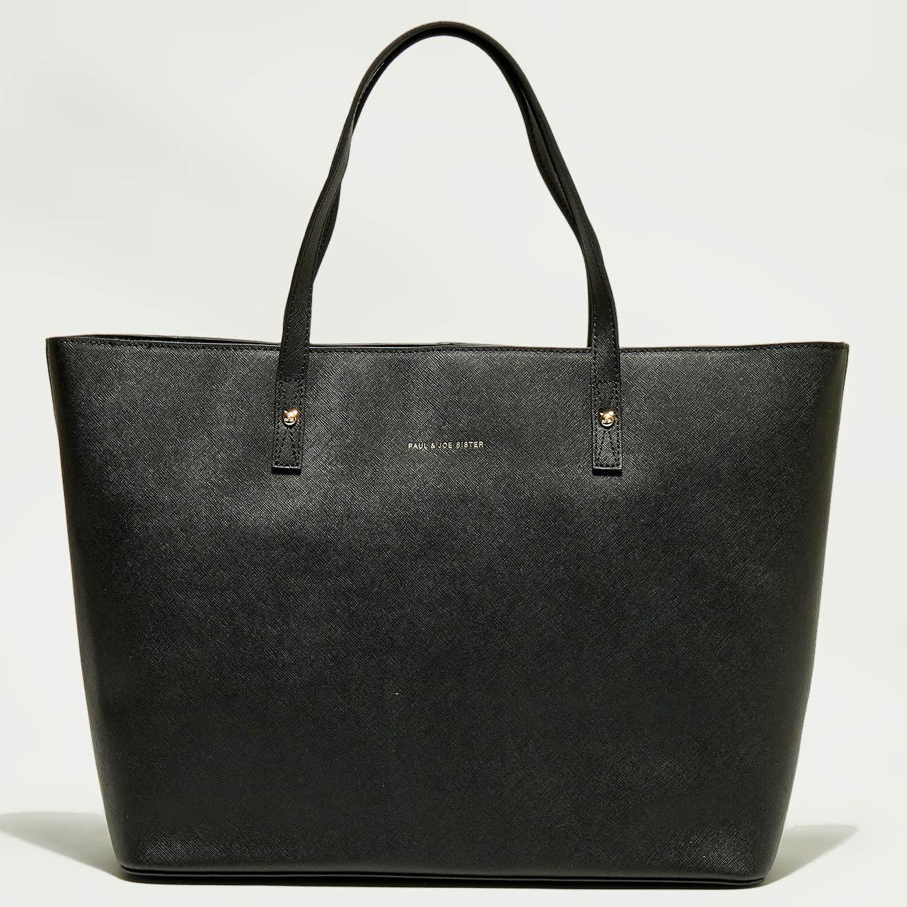 Sac cabas en Cuir Cury noir - 30x36x14 cm