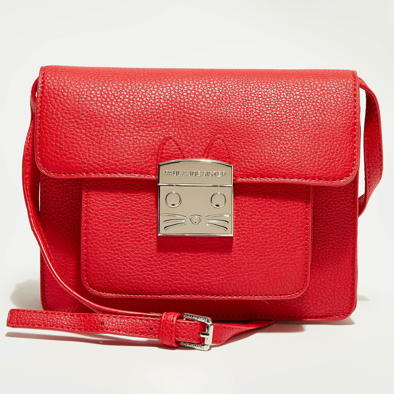 Petit sac bandoulière Ignace rouge - 20x16x8 cm