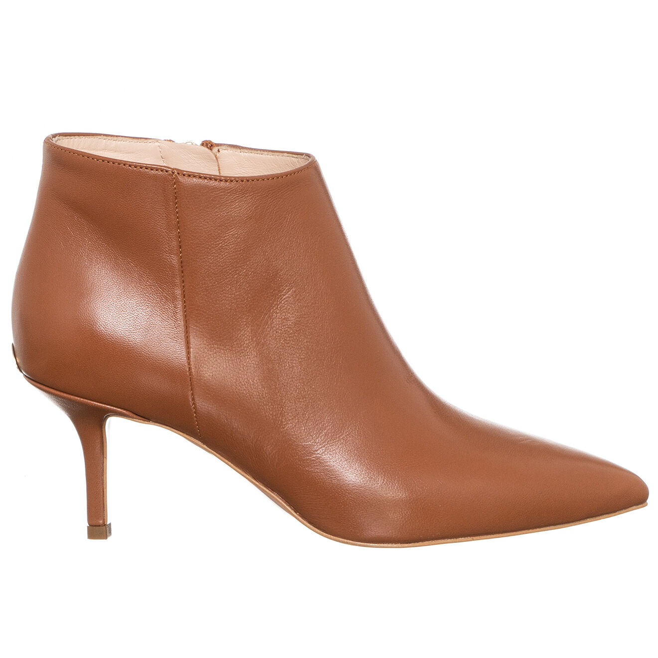 Boots en Cuir Audrey marron - Talon 7 cm