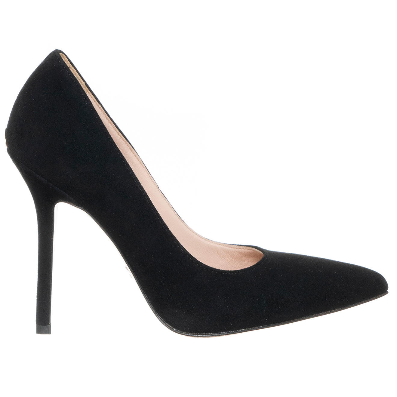 Escarpins en Velours de Cuir Marilyn noirs - Talon 10 cm