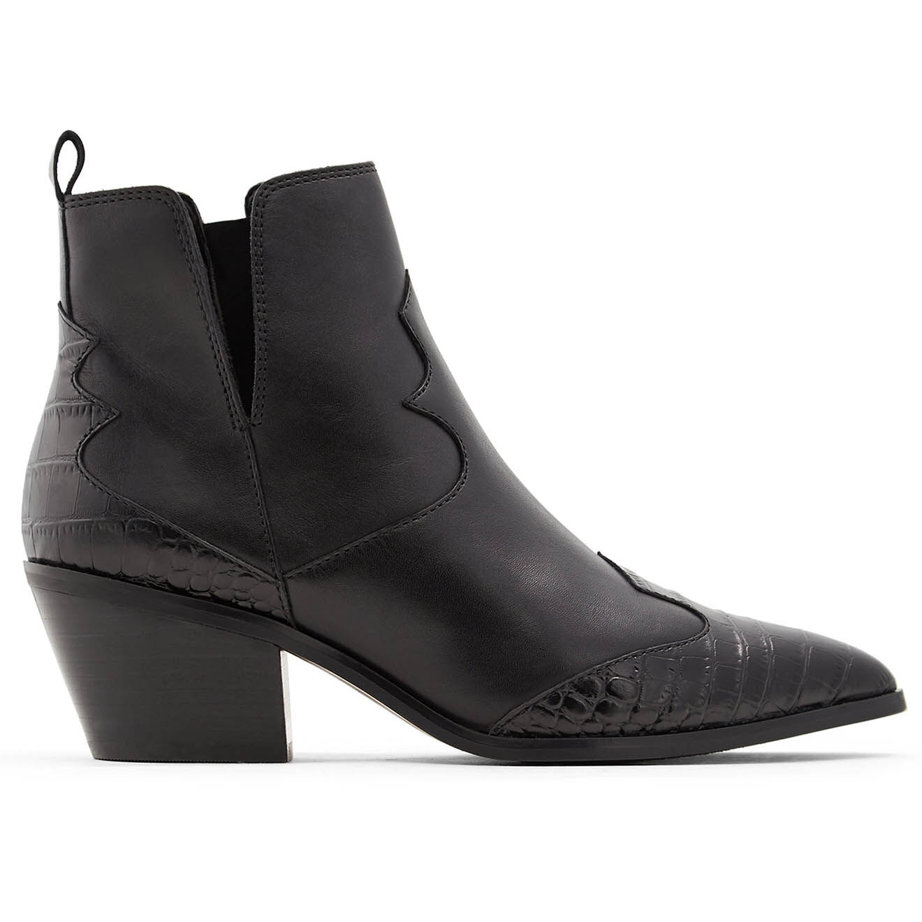 Bottines en Cuir Mersey noires - Talon 5 cm