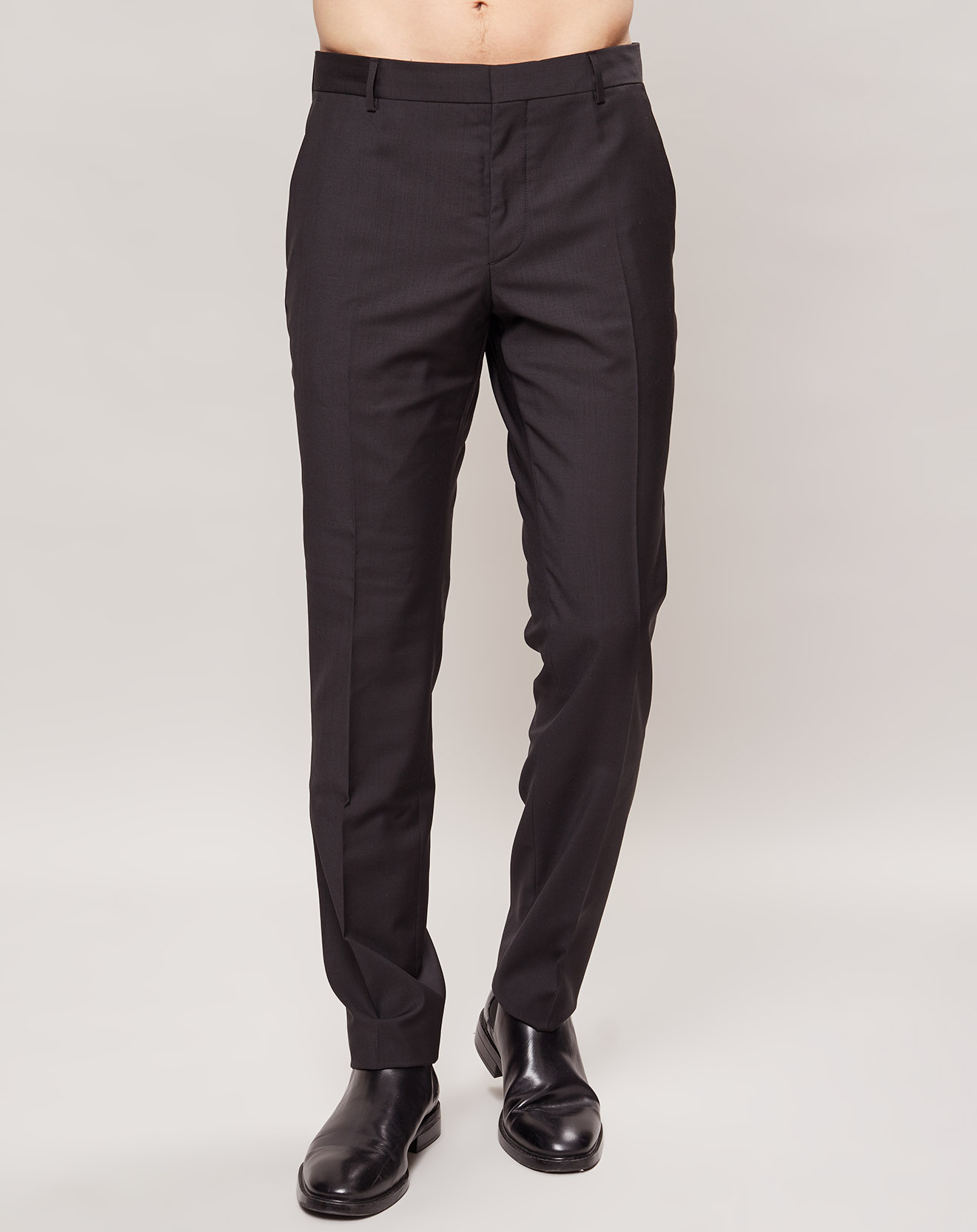 Pantalon 100% Laine fitted Paris-Bm noir