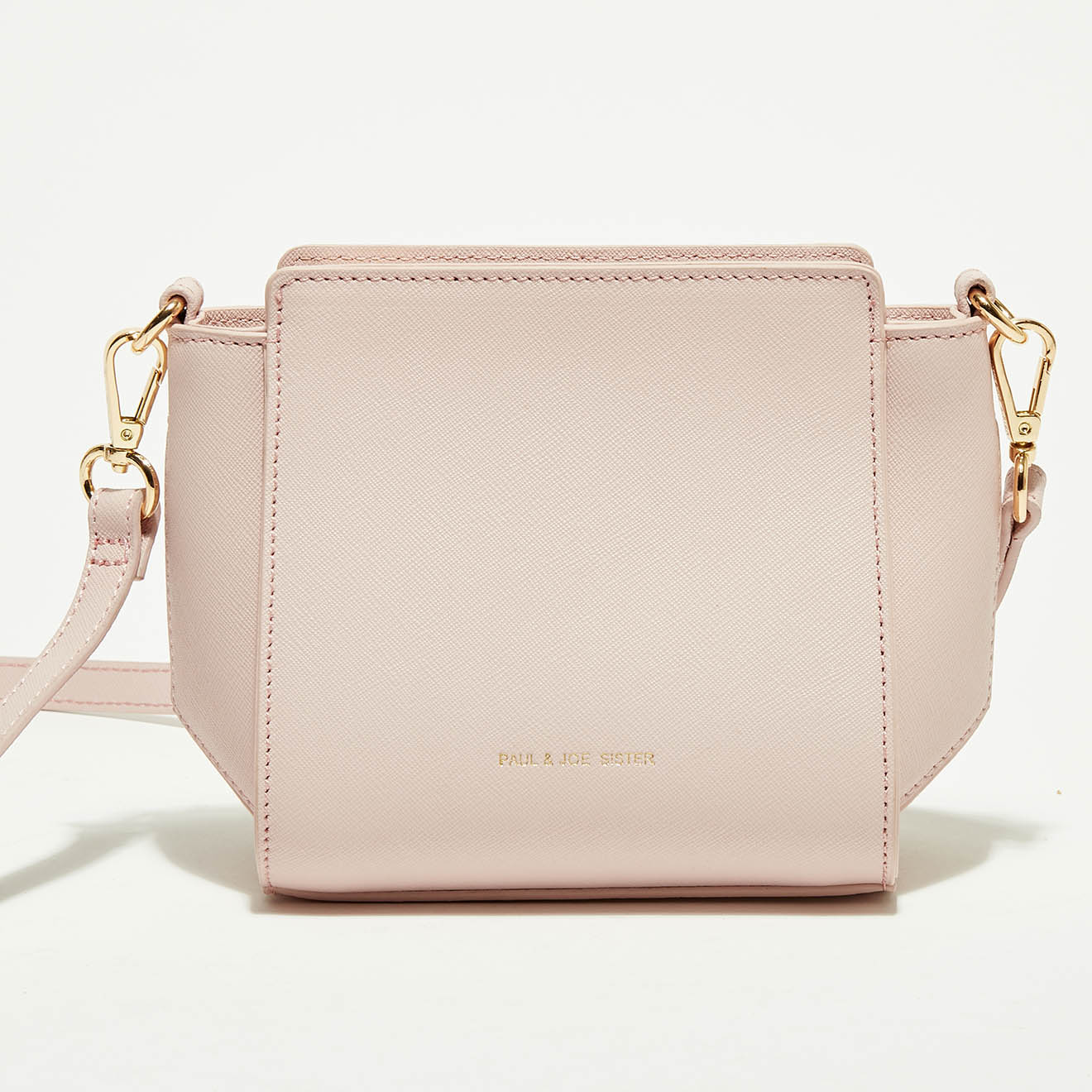 Petit sac bandoulière en Cuir Ravière rose - 15x10x9 cm