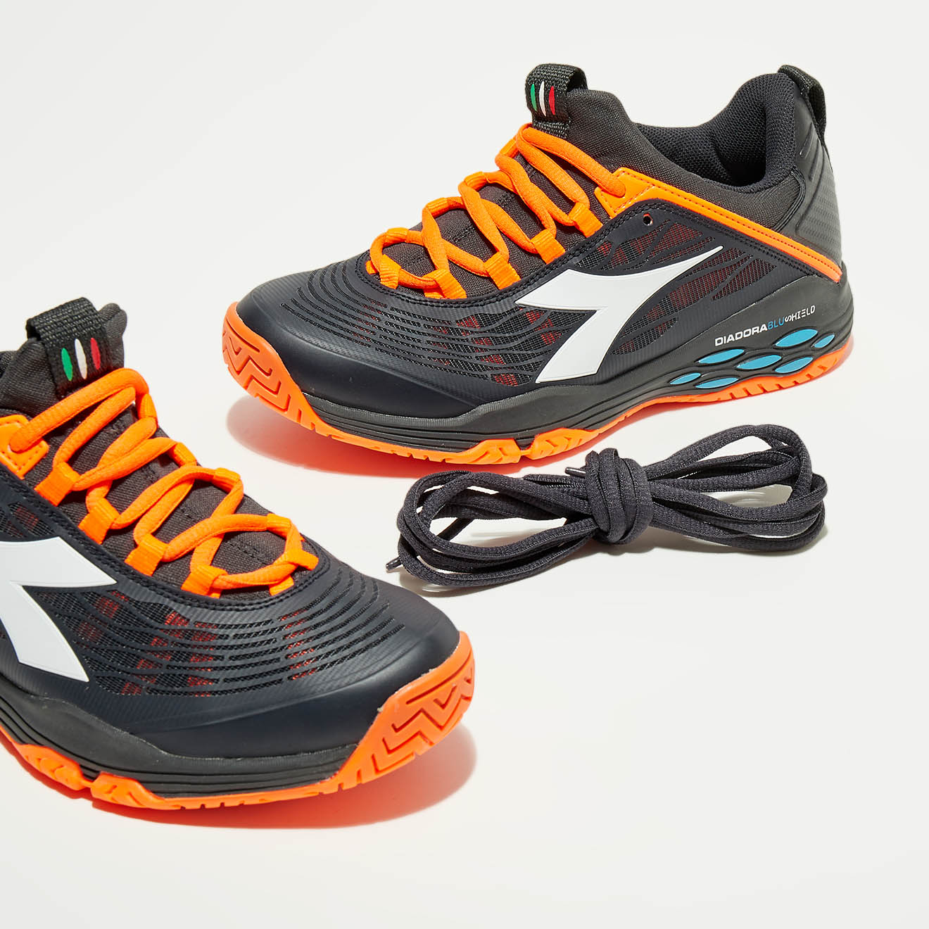 Diadora - Sneakers tennis Speed noir/orange