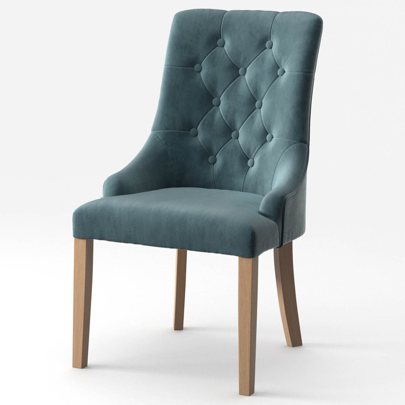 Chaise Chiara vert-de-gris - 56x65x97 cm