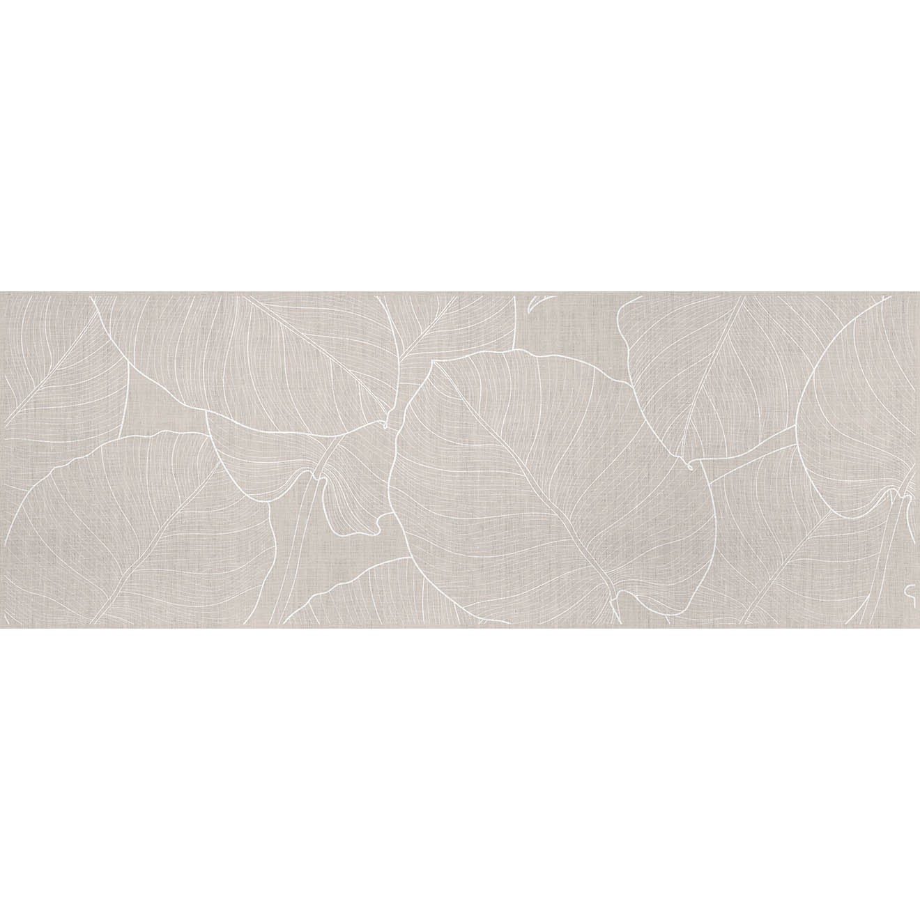 Tapis Feuilles beige - 66x180 cm