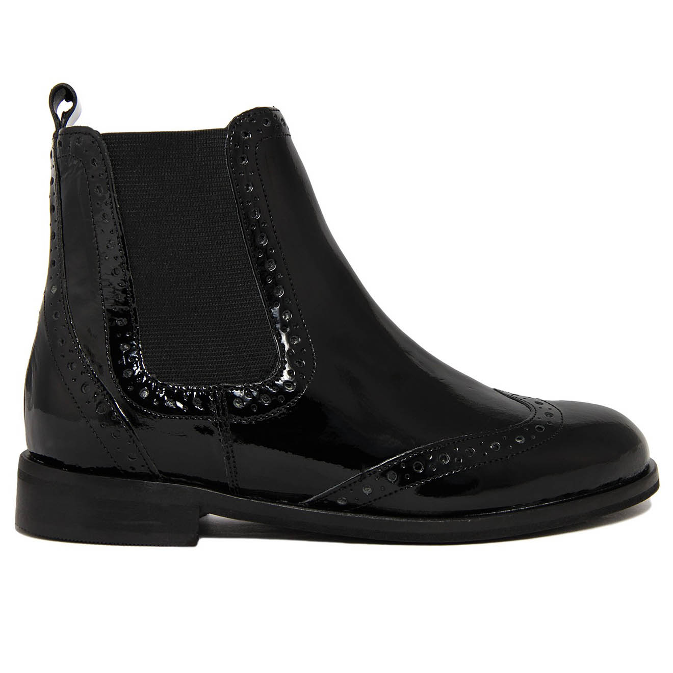 Chelsea Boots en Cuir mélangé Vanni noires