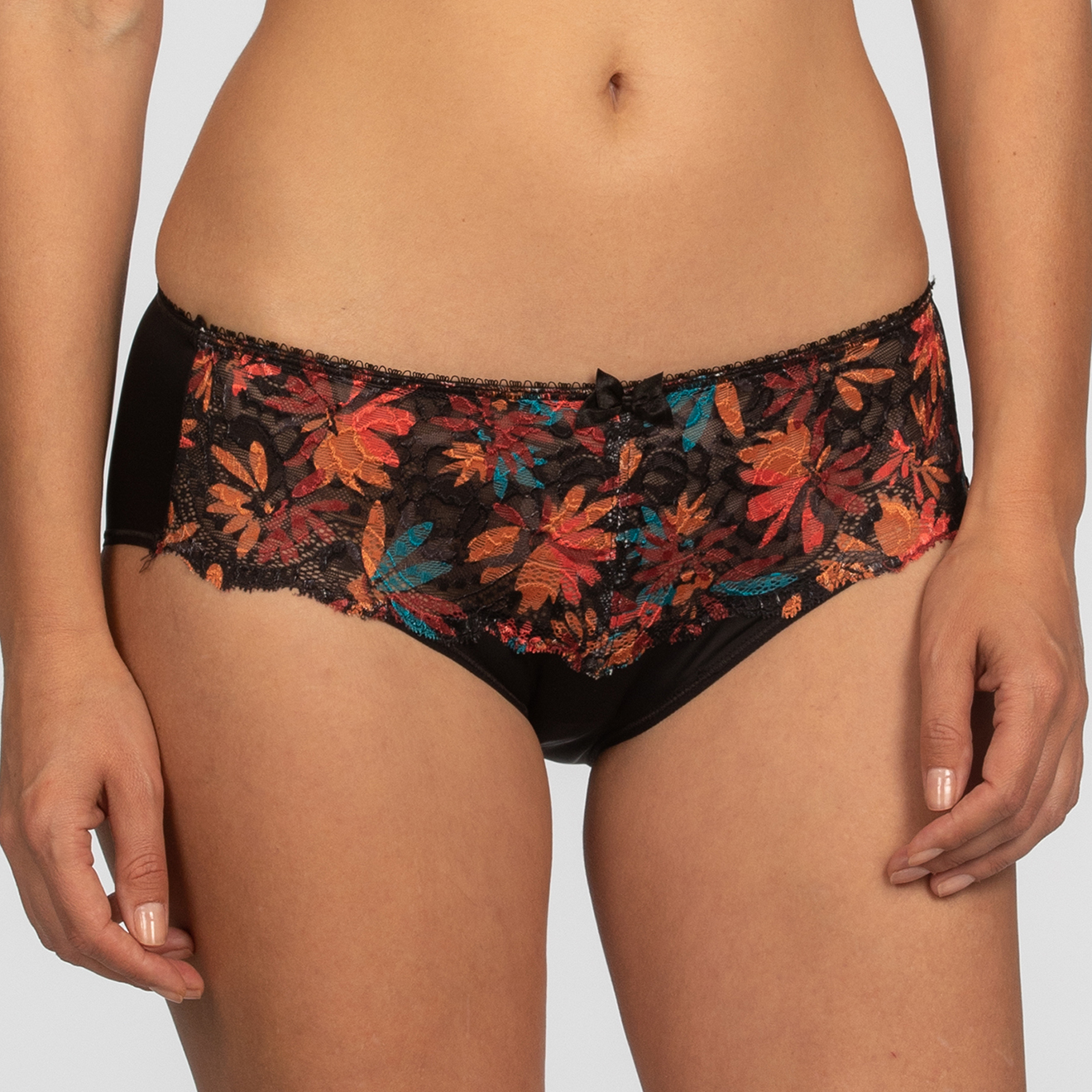 Playtex - Culotte Flower Elegance marron/noir