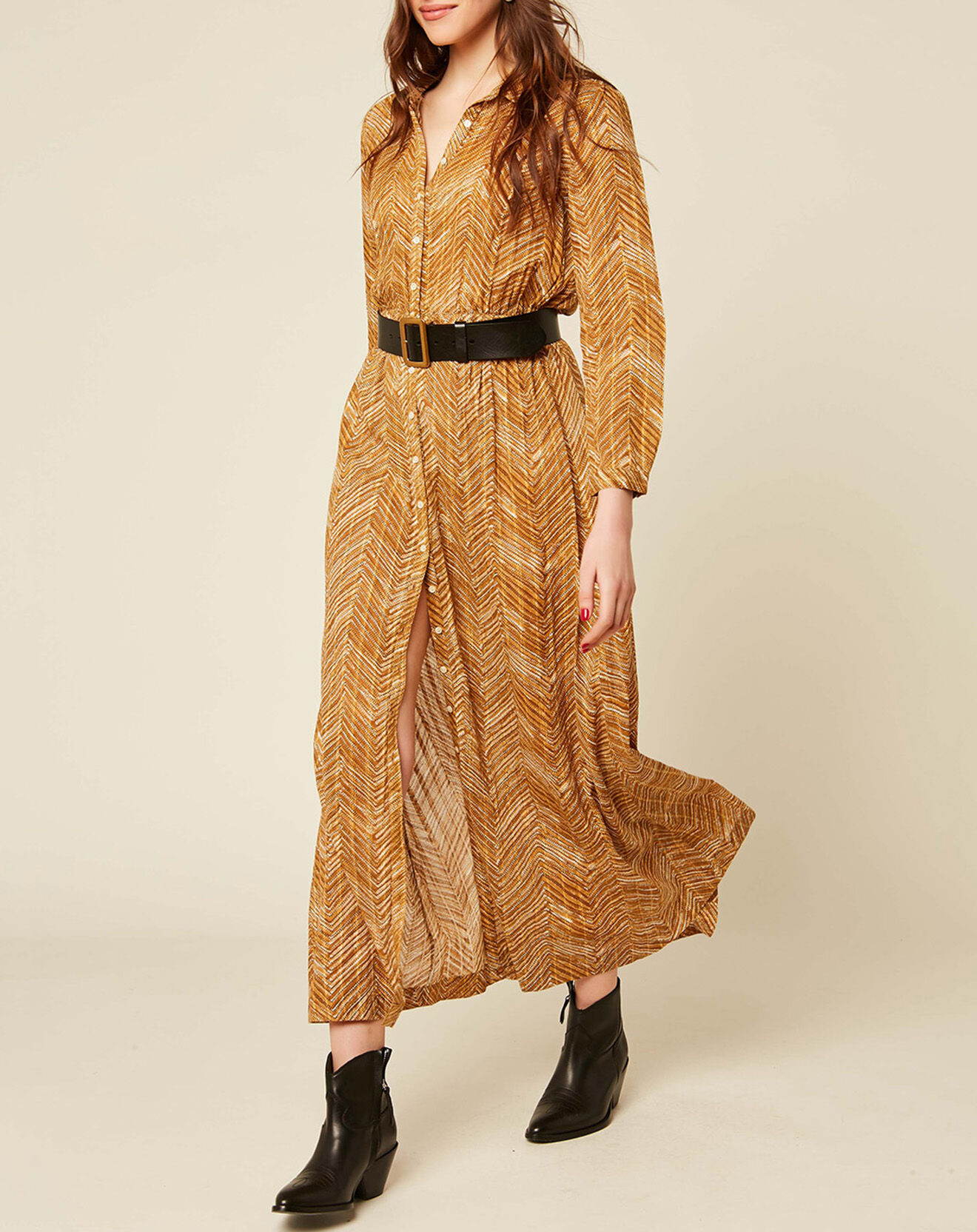 Robe longue Bahia ocre