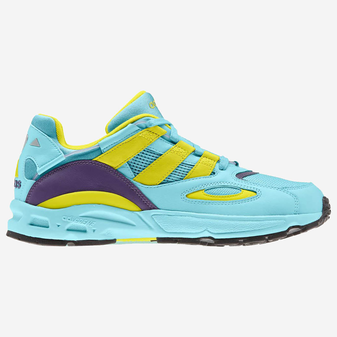 Adidas - Baskets en Cuir & Mesh Lxcon 94 turquoise/jaune/violet