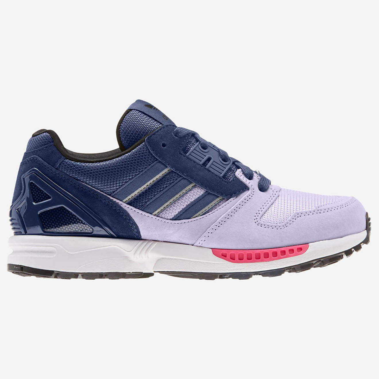 Adidas - Baskets en Velours de Cuir & Mesh Zx 8000 W marine/violet