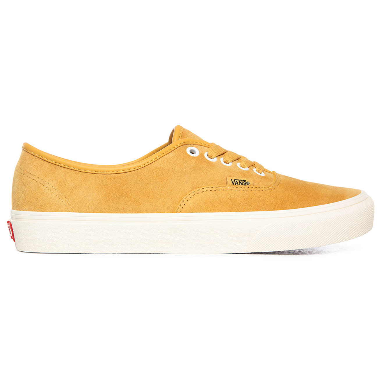 Vans - Sneakers en Velours de Cuir Authentic jaunes