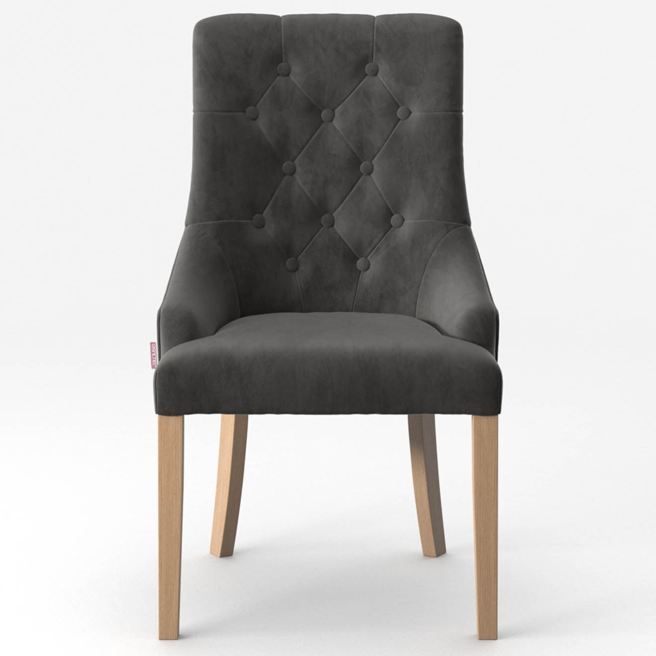 Chaise Chiara anthracite - 56x65x97 cm