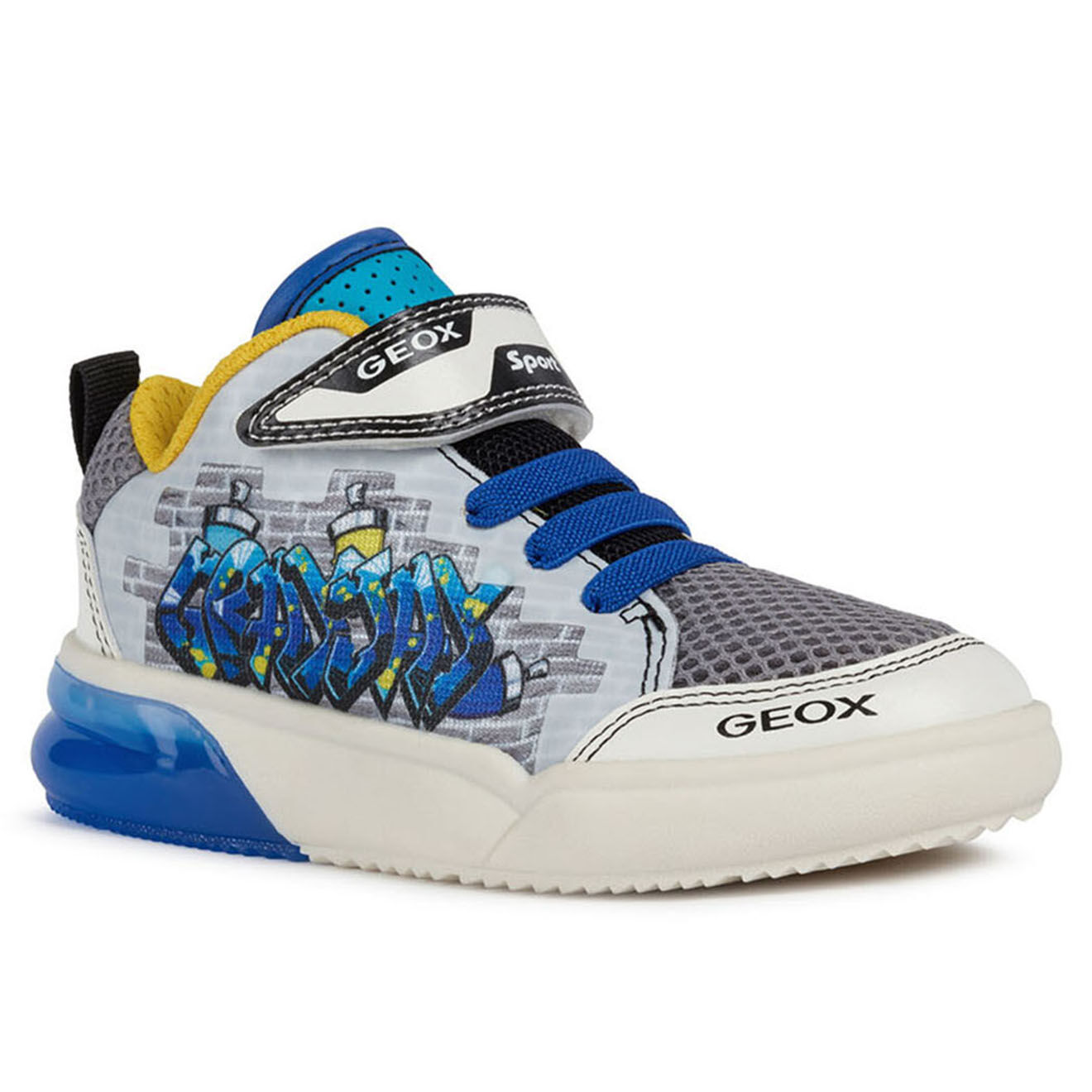 Sneakers montantes Grayjay gris/blanc/bleu