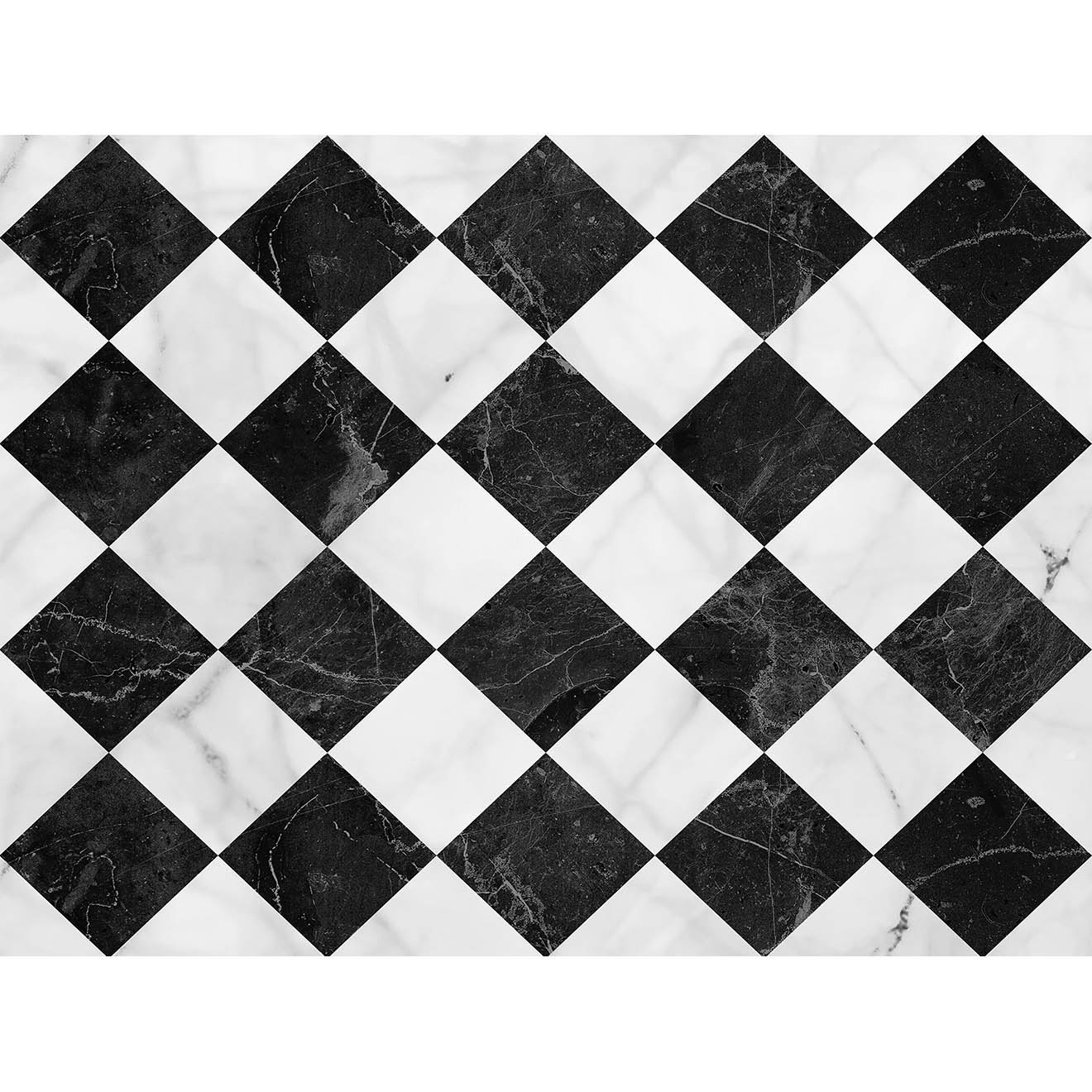 Tapis Gadir noir/blanc - 100x133 cm