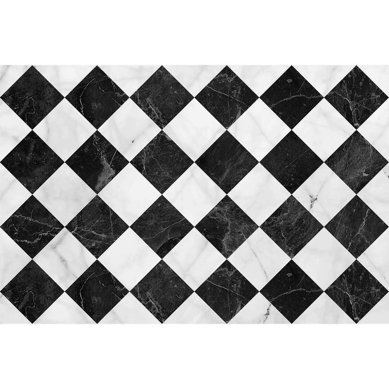 Tapis Gadir noir/blanc - 133x200 cm