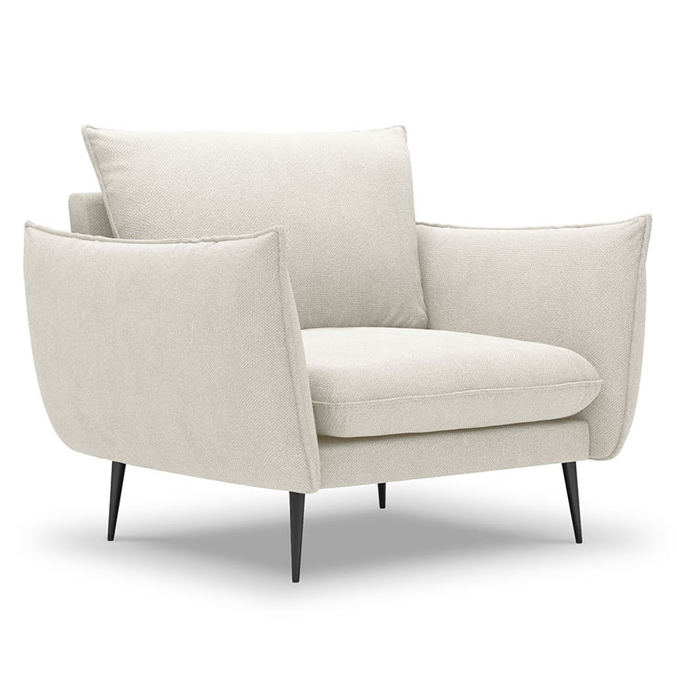 Milo Casa - Fauteuil Elio beige clair - 93x100x97 cm