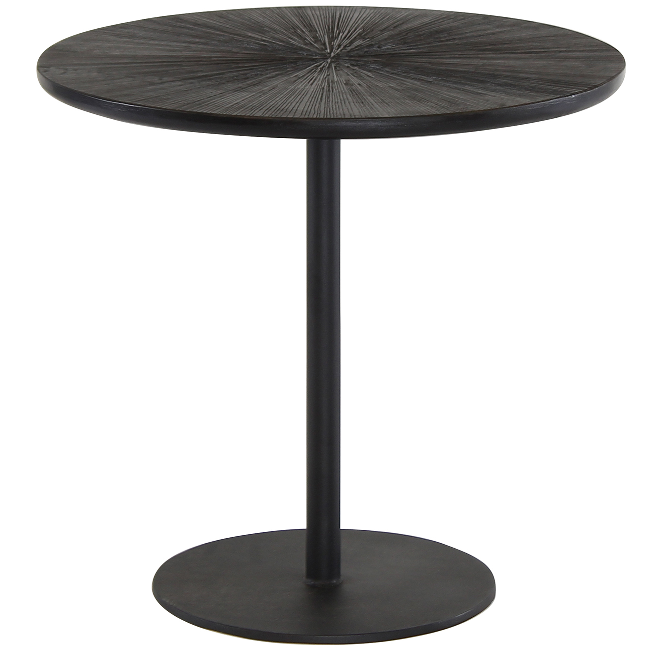 Now's home - Table basse noire en bois de manguier noire - 50x50x48 cm