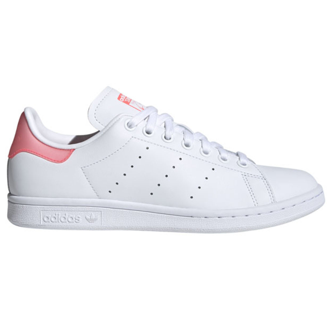 Adidas - Baskets en Cuir Stan Smith blanc/rose