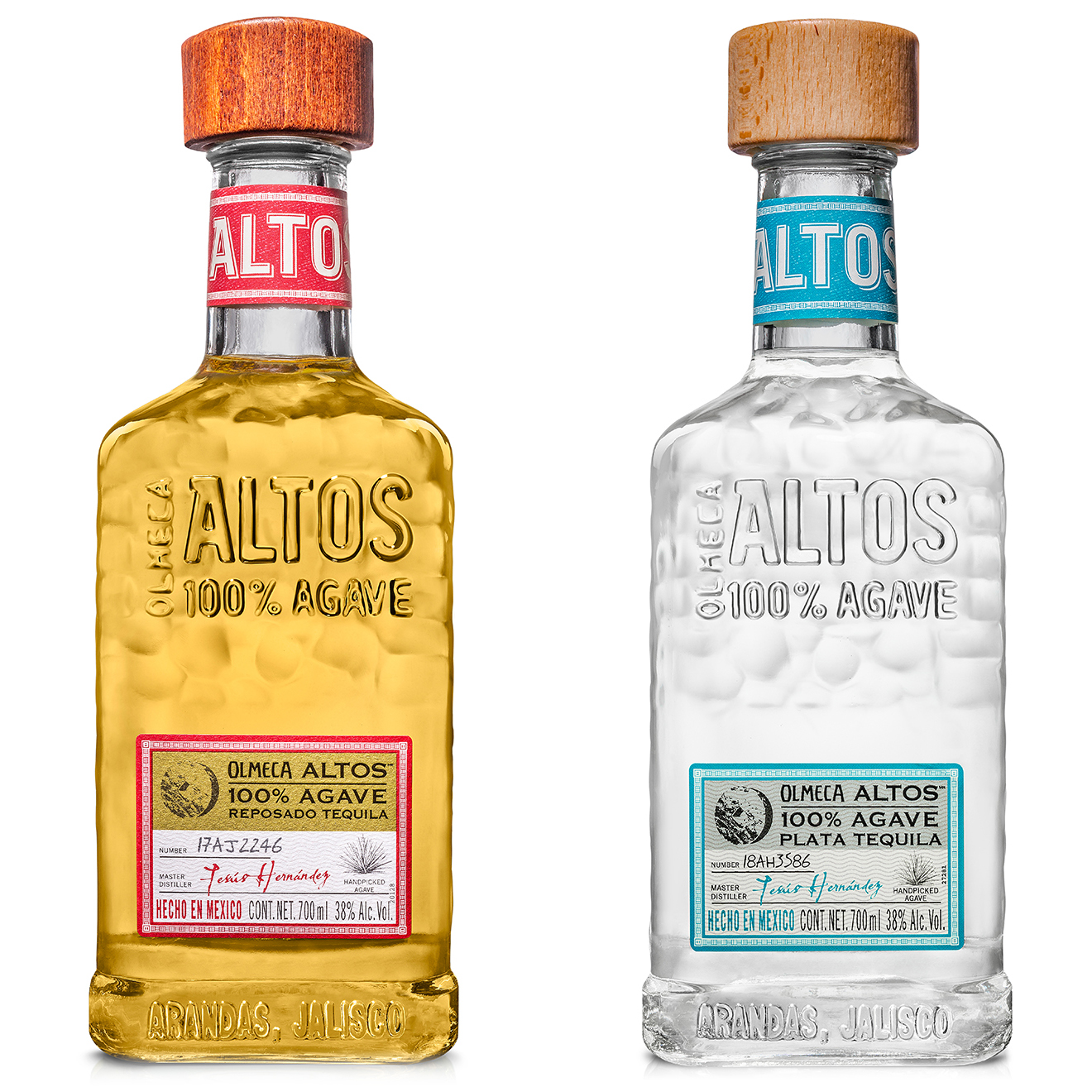1 Lot 1 Tequila Altos Blanco 38% 70cl + 1 Tequila Altos Reposado 38% 70cl