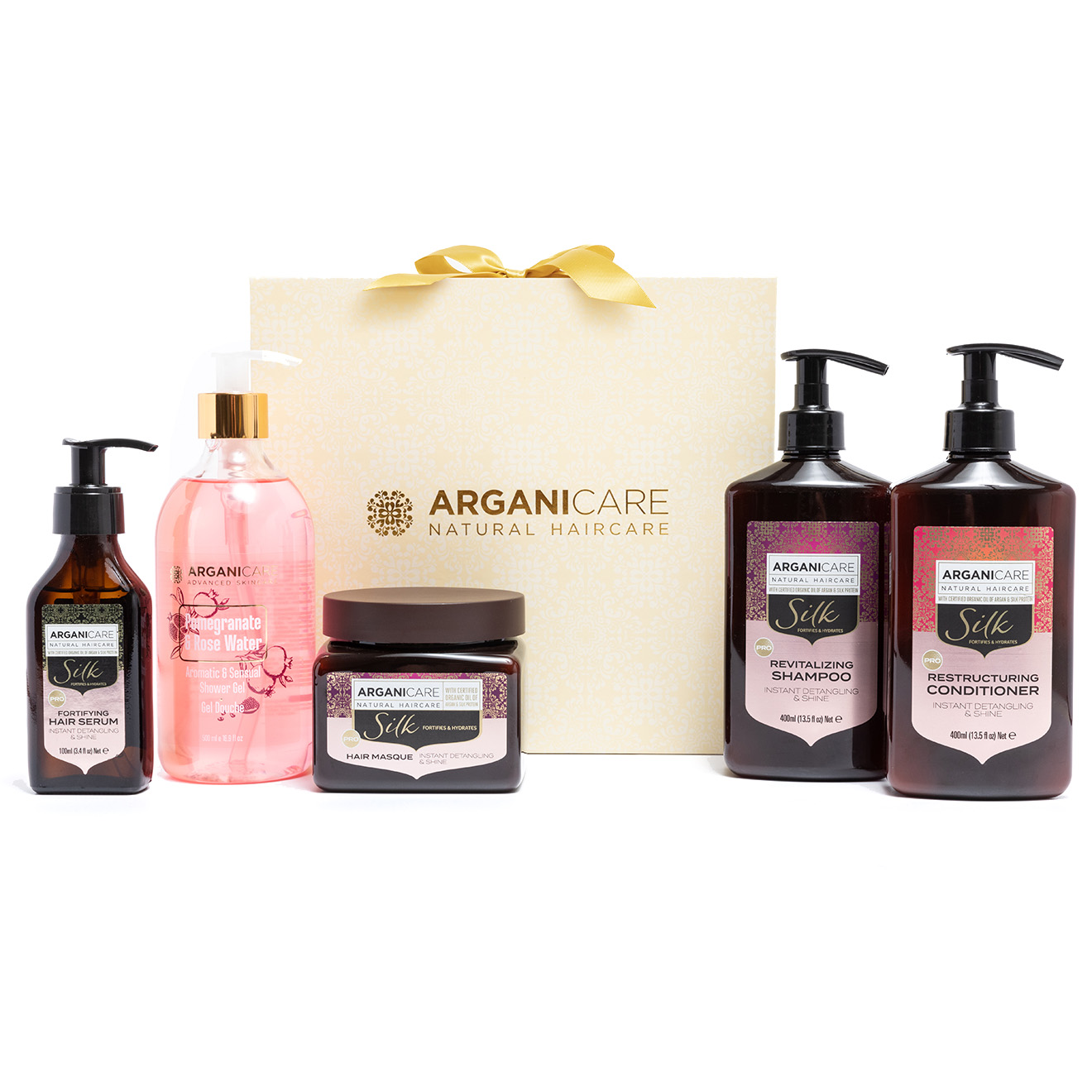 Arganicare - Coffret Brillance Ultime à la protéine de Soie - Tous types de cheveux