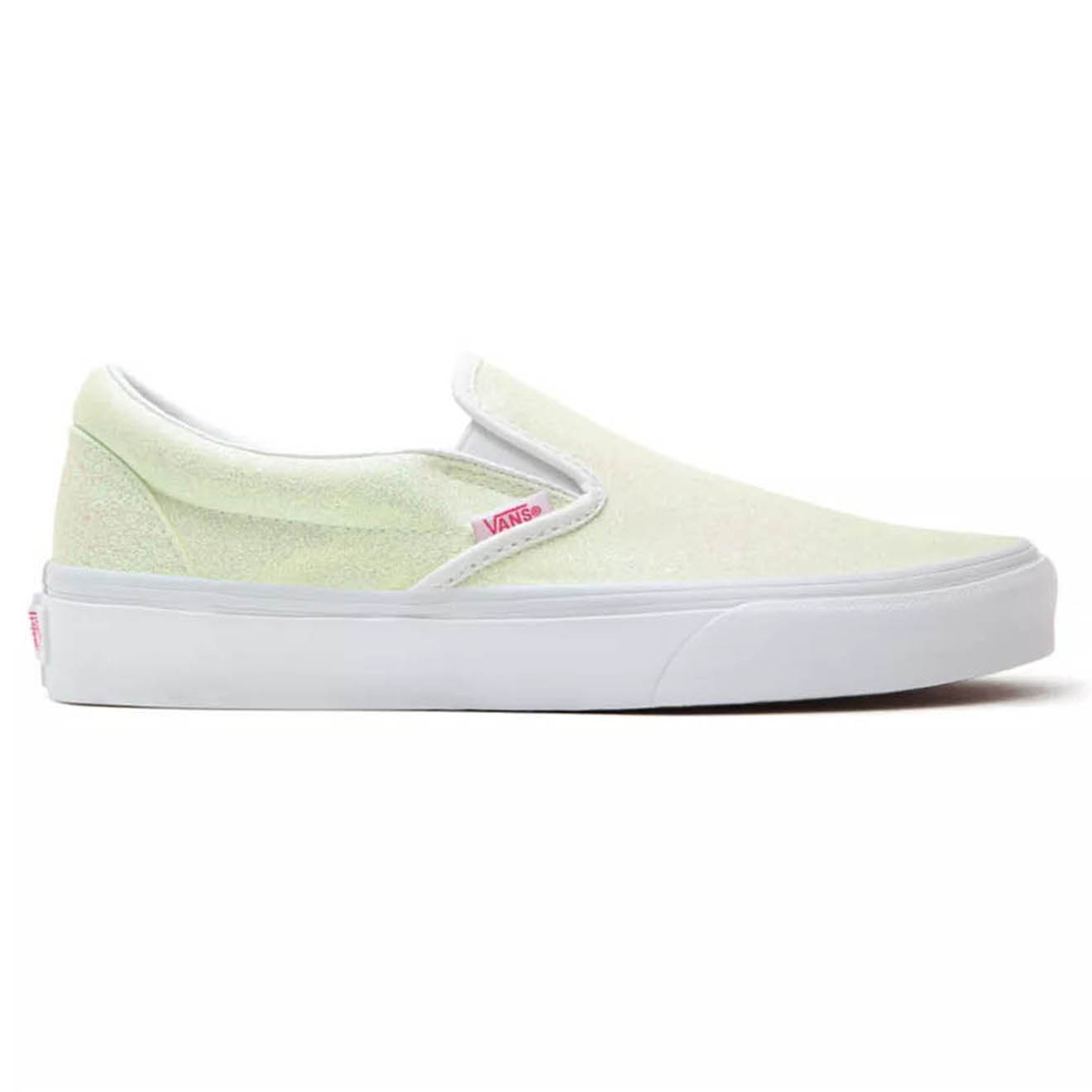 Vans - Slip-On en Toile UV Glitter Classic blanc doré