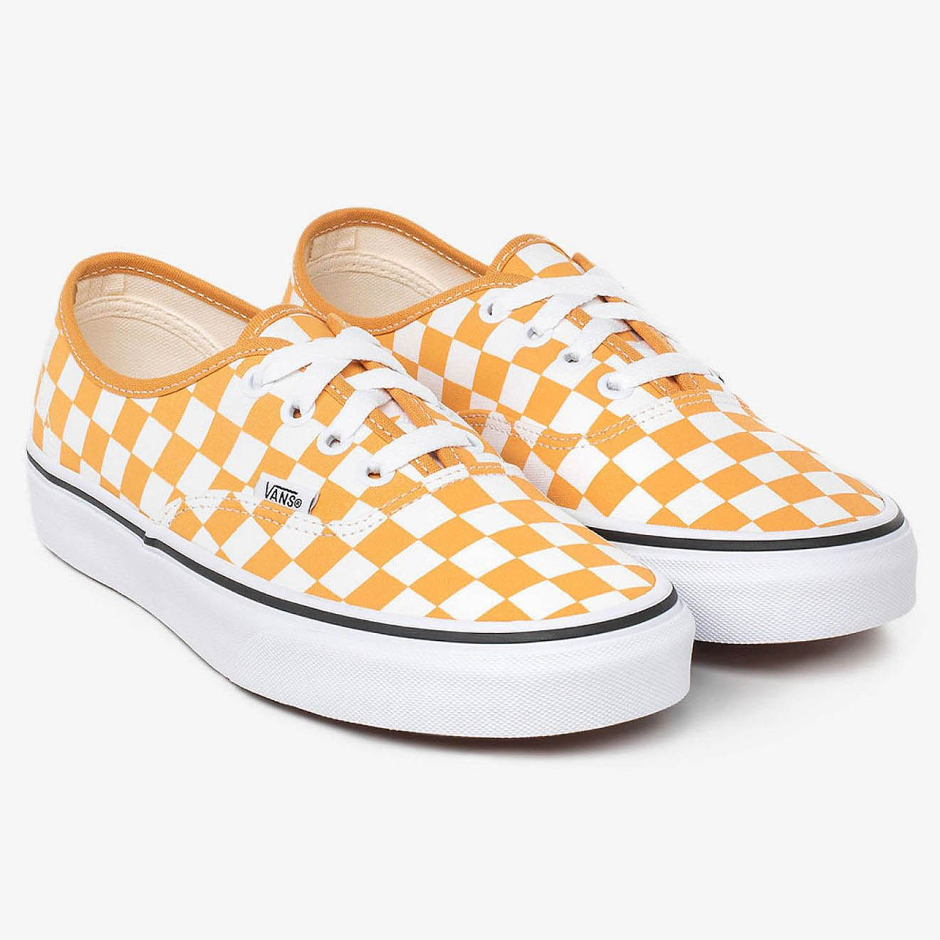 Vans - Sneakers en Toile Anaheim Checkerboard Authentic jaune/blanc