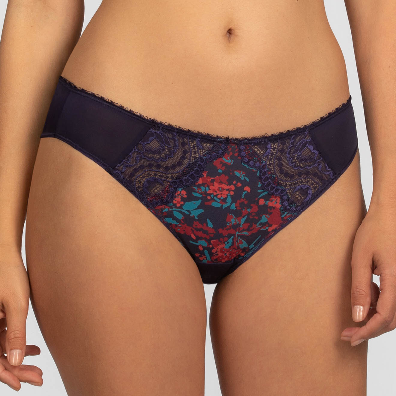 Playtex - Culotte Flower Elegance imprimée liberty bleue