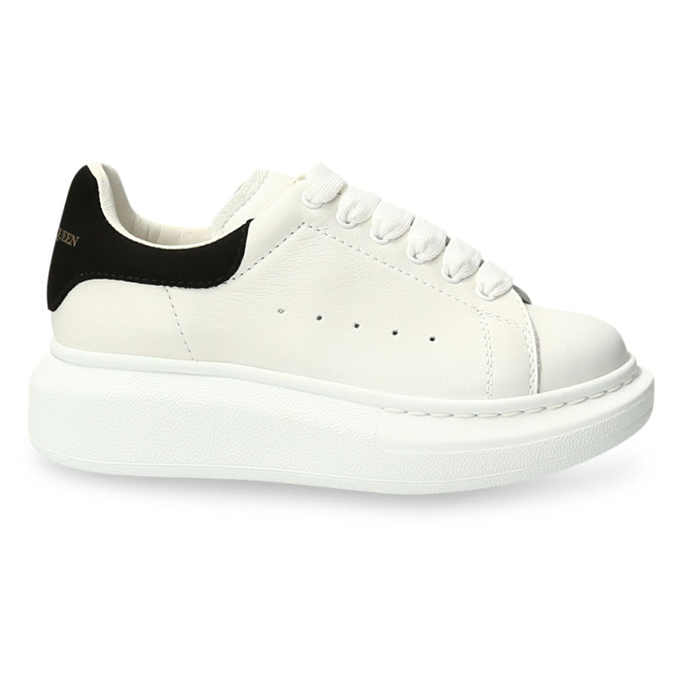 Sneakers en Cuir blanc/noir