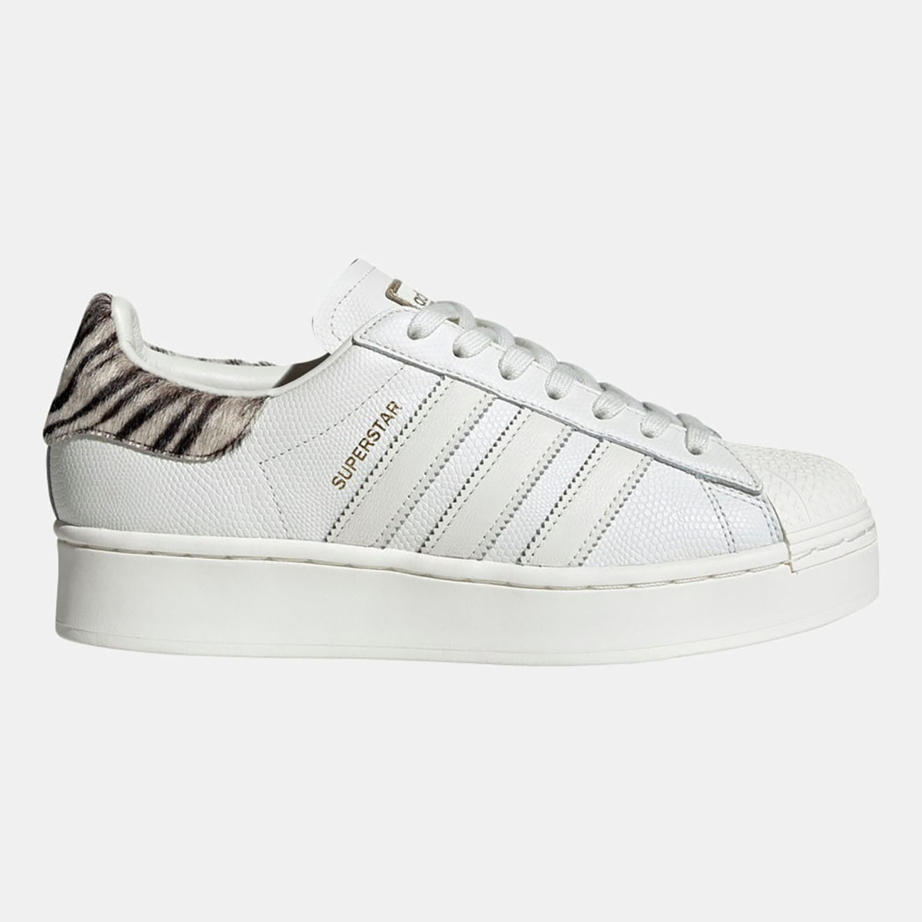 Adidas - Baskets en Cuir Superstar Bold blanches