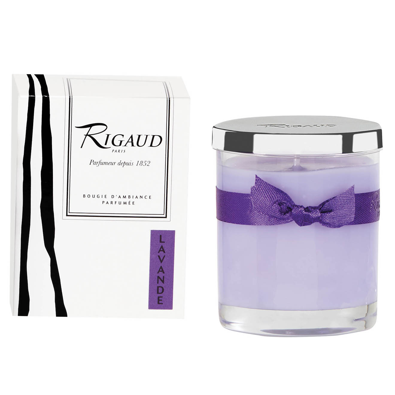 Rigaud - Bougie parfumée petit modèle Lavande Moderne - 1 mèche 28h