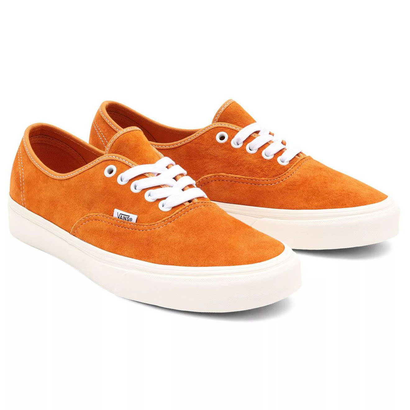 Vans - Sneakers en Velours de Cuir Authentic orange