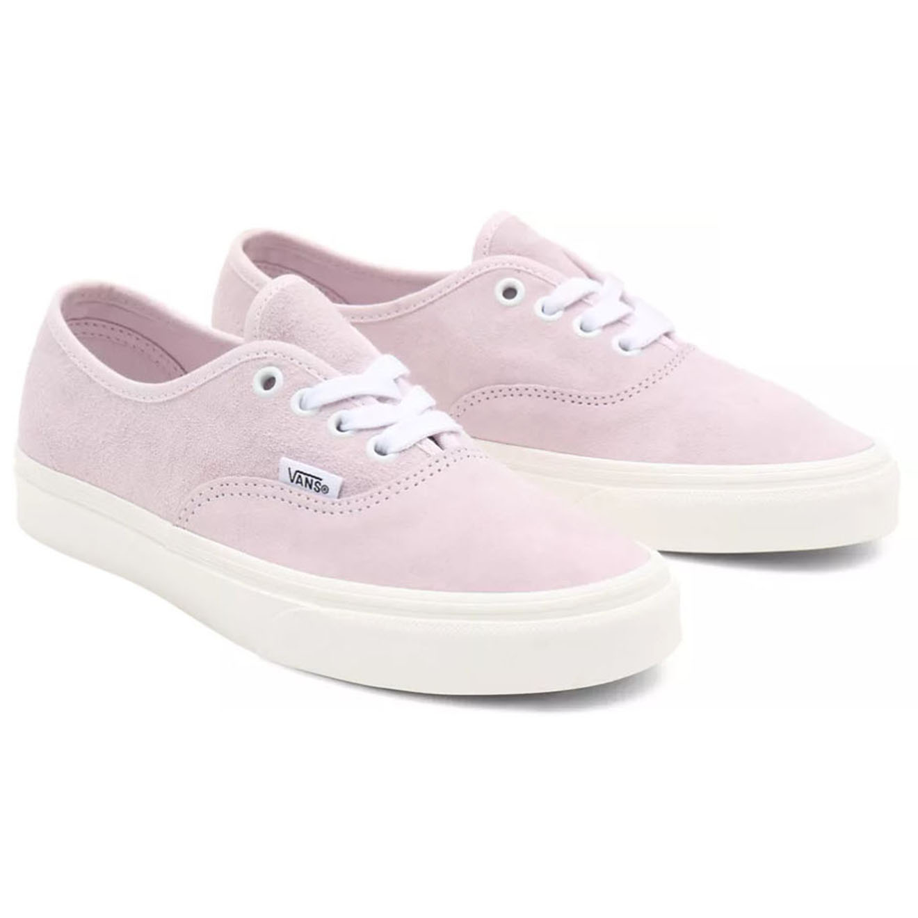 Vans - Sneakers en Velours de Cuir Authentic roses