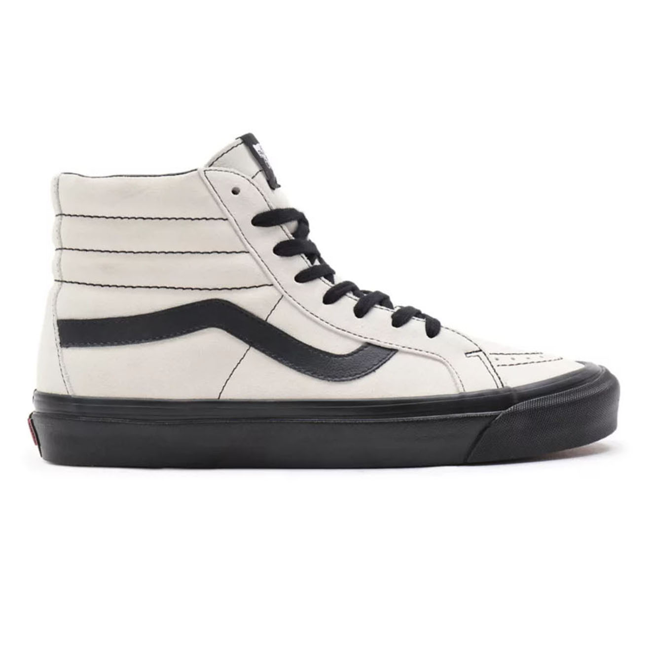 Vans - Sneakers en Velours de Cuir SK8-Hi Anaheim Factory gris clair